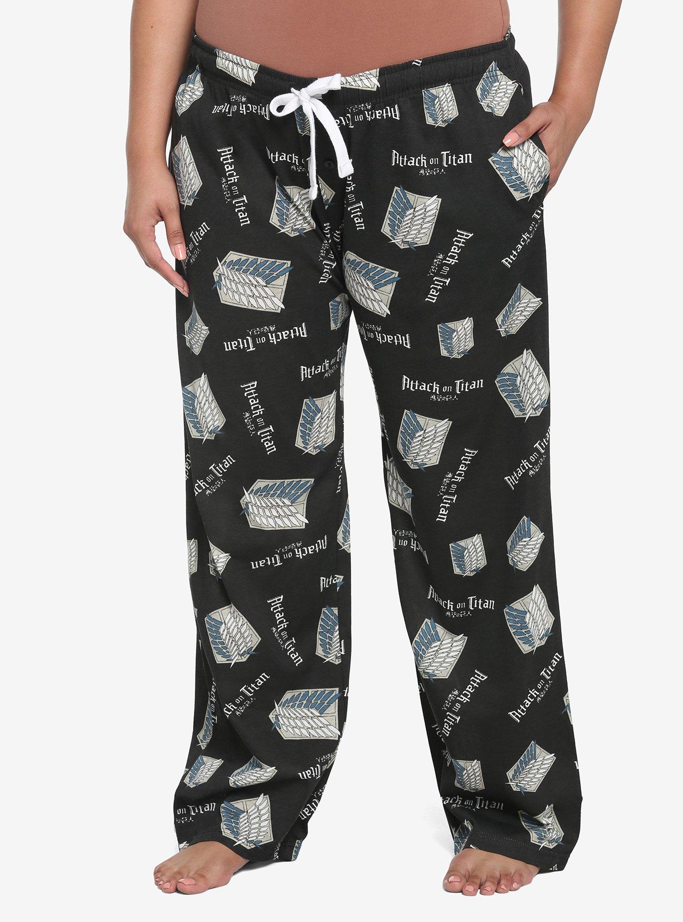 Attack On Titan Survey Corps Pajama Pants Plus Size, MULTI, hi-res