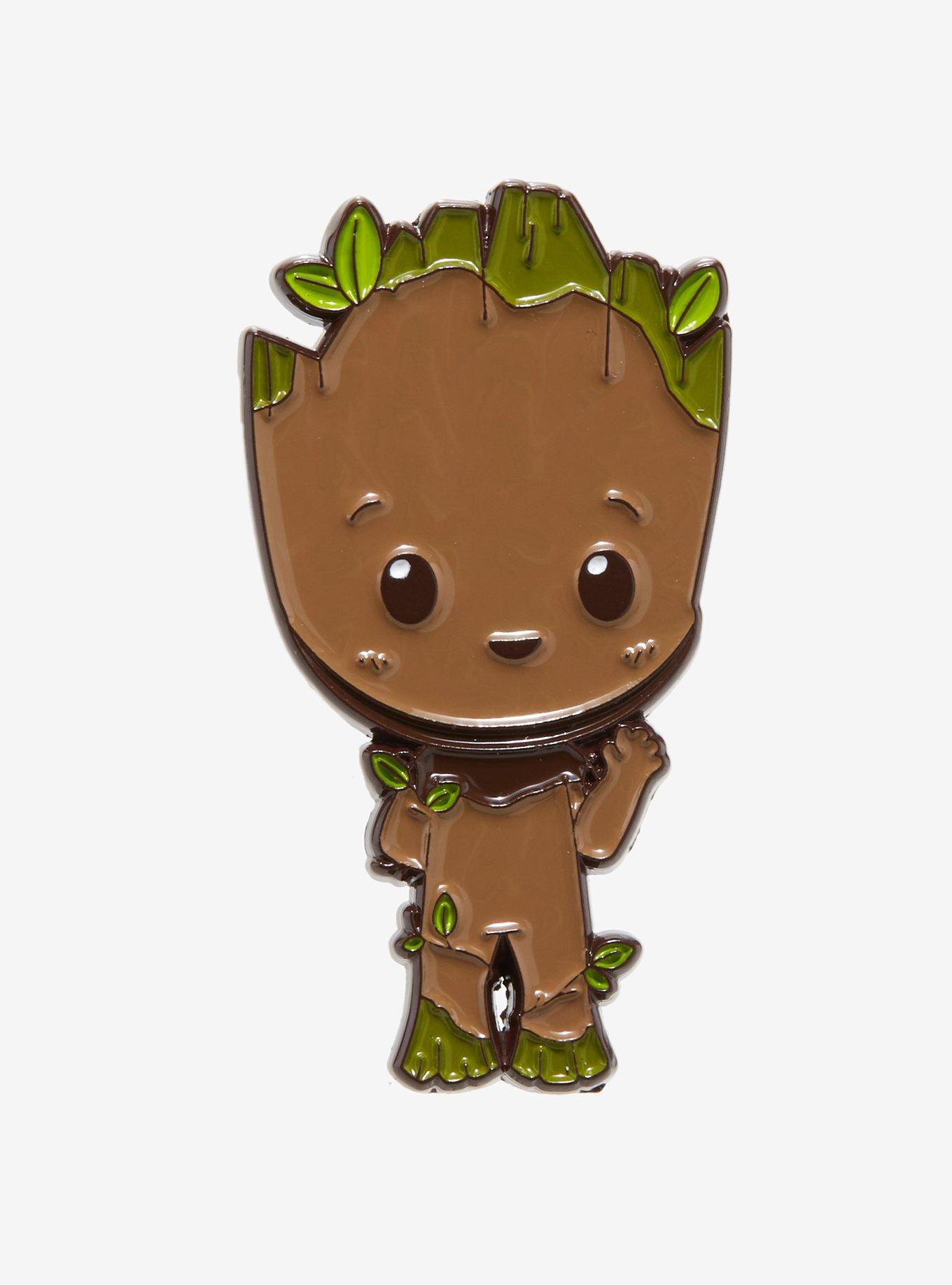 Marvel I Am Groot Chibi Groot Enamel Pin, , hi-res