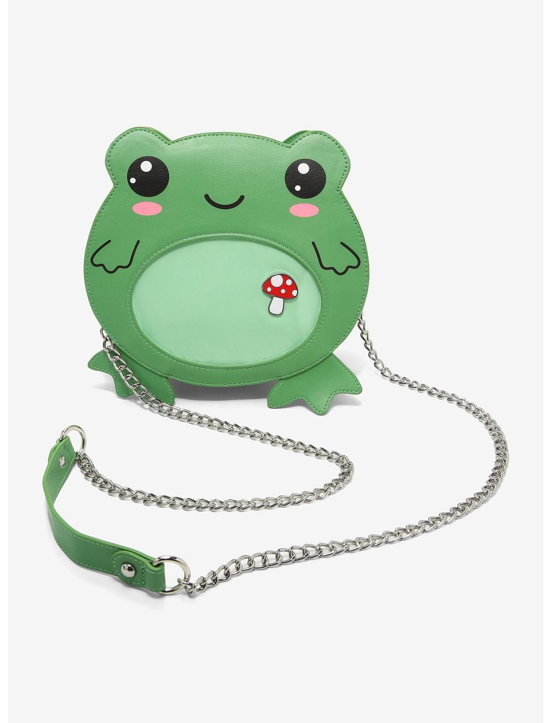 Frog Pin Collector Figural Crossbody Bag, , hi-res