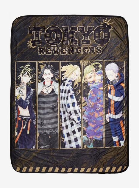 Tokyo Revengers Manga Group Panel Throw Blanket Hot Topic