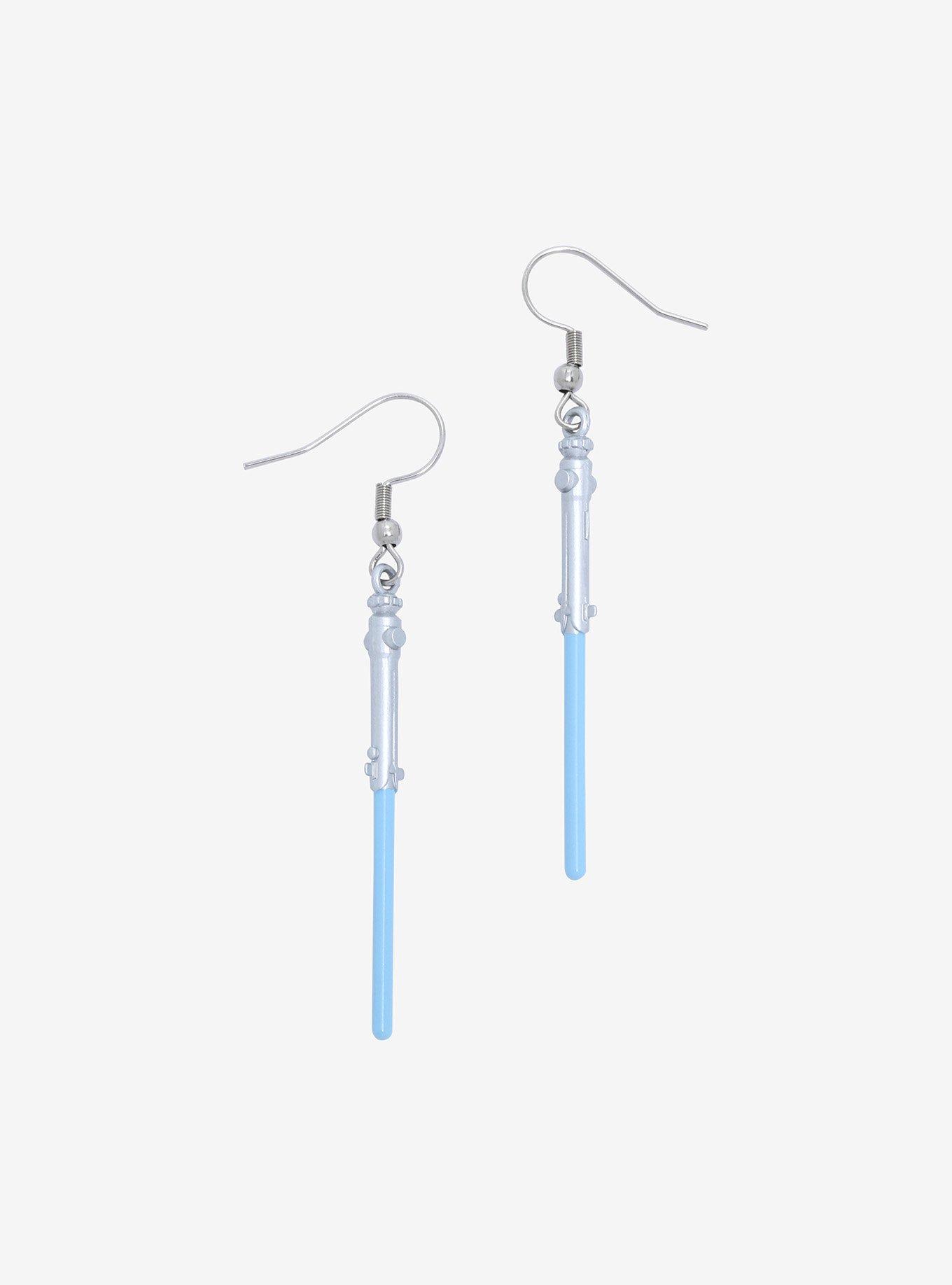 Star Wars Ahsoka Tano Lightsaber Earrings, , hi-res