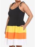 Candy Corn Tiered Dress Plus Size, MULTI, hi-res