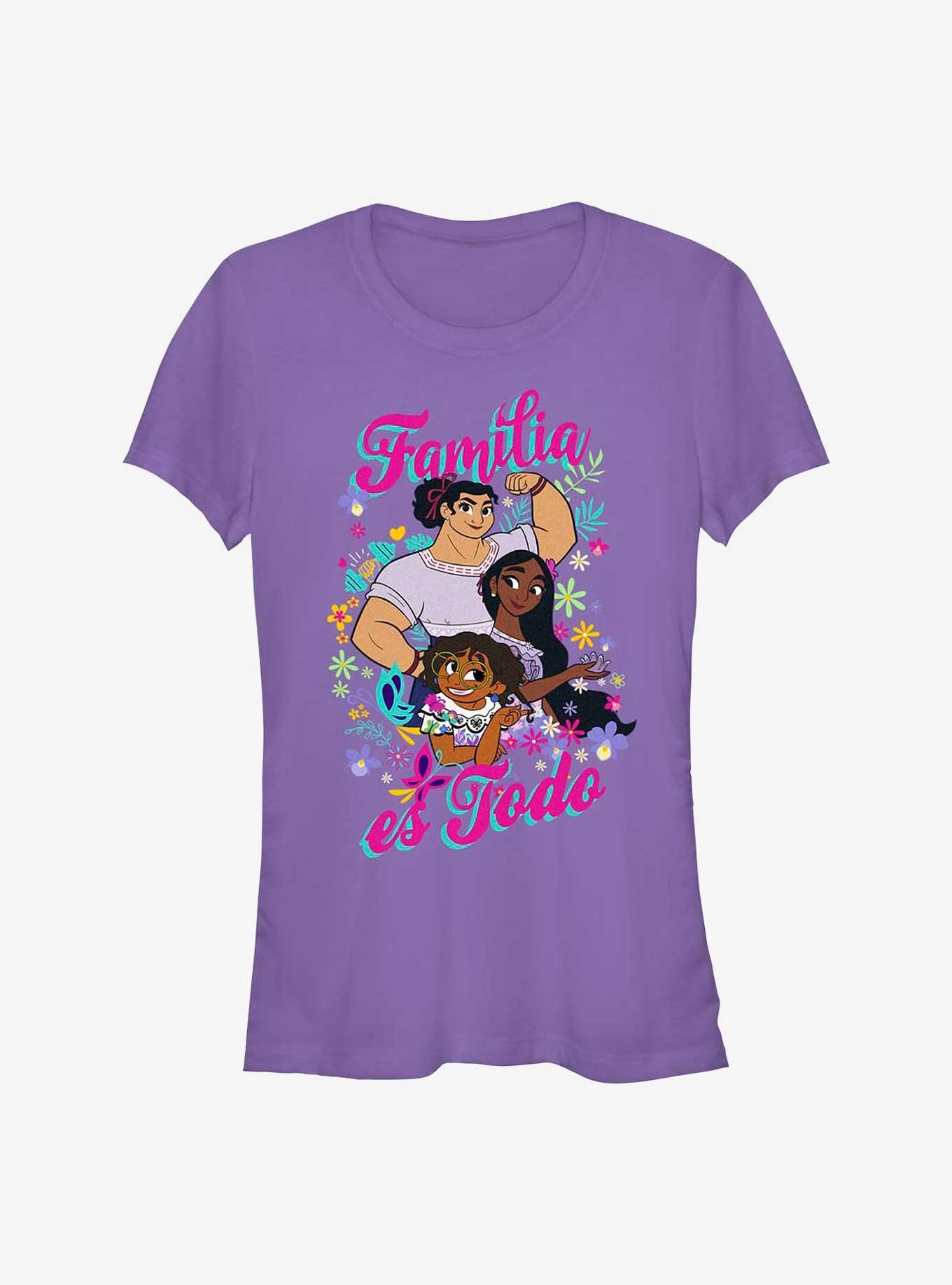 Disney's Encanto  Familia Es Todo Girl's T-Shirt, PURPLE, hi-res
