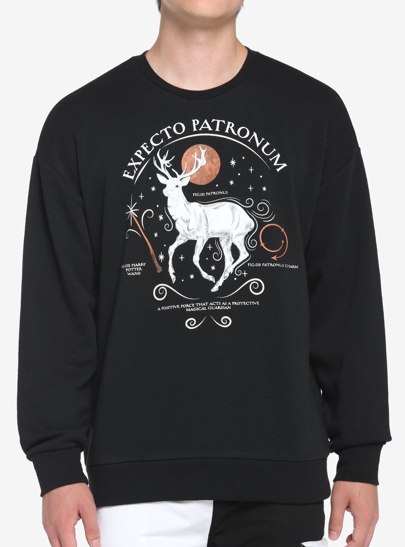 Harry Potter Expecto Patronum Spell Sweatshirt, DEEP BLACK, hi-res