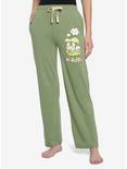 Keroppi Clouds Green Pajama Pants, OLIVE, hi-res