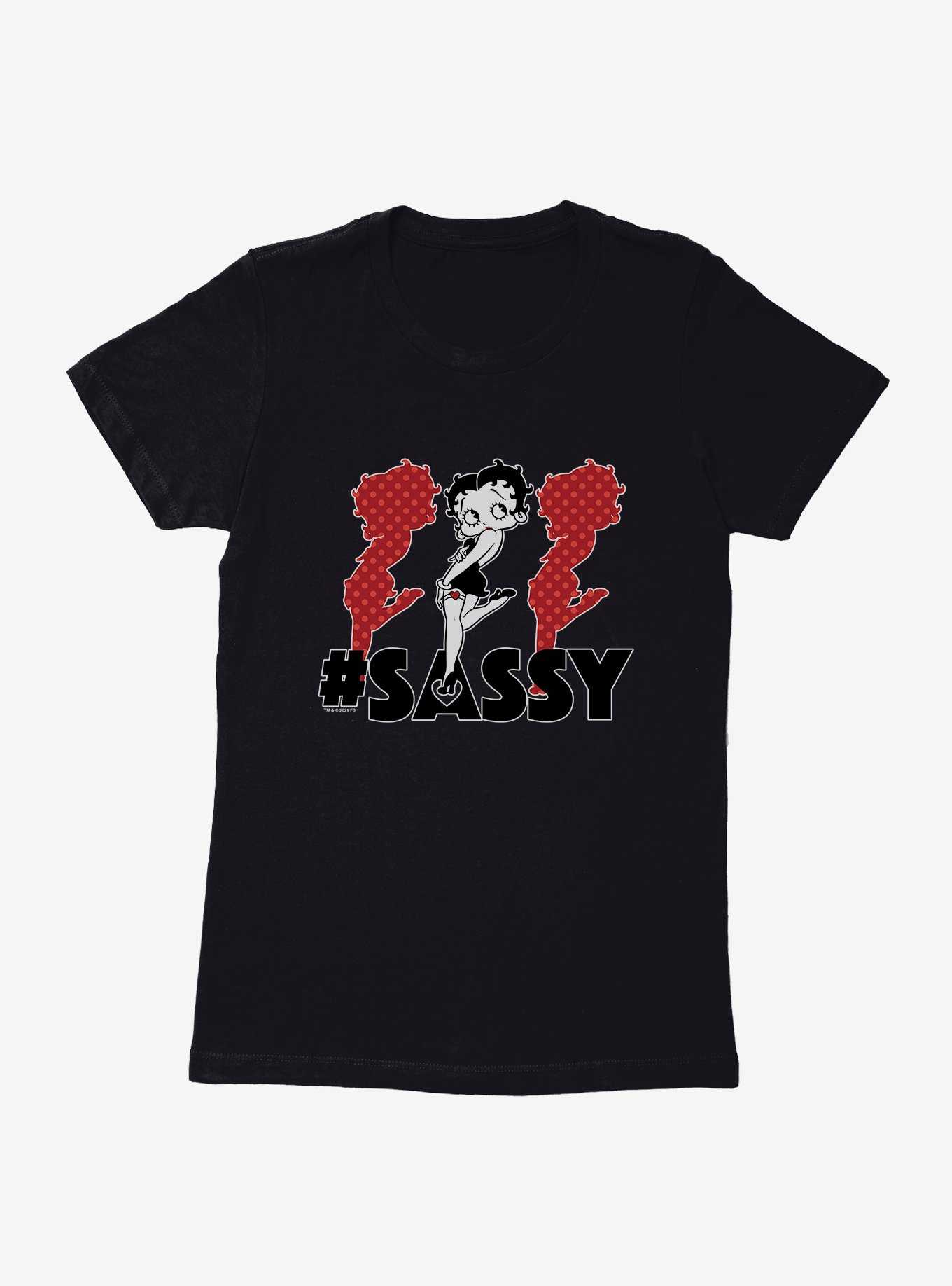 Betty Boop Hashtag Triple The Sass Womens T-Shirt, , hi-res