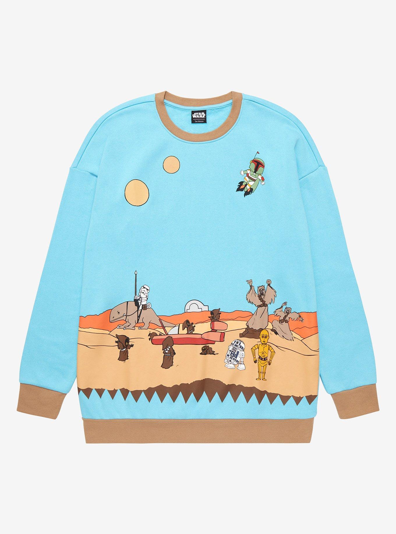 Star Wars Tatooine Group Scene Crewneck, MULTI, hi-res