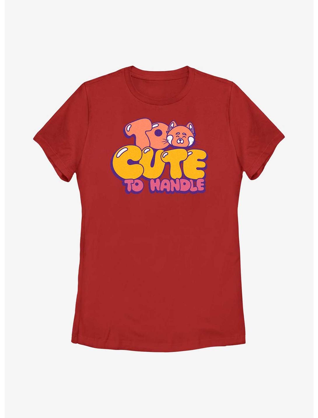 Disney Pixar Turning Red Too Cute To Handle Womens T-Shirt, RED, hi-res