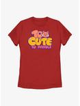 Disney Pixar Turning Red Too Cute To Handle Womens T-Shirt, RED, hi-res