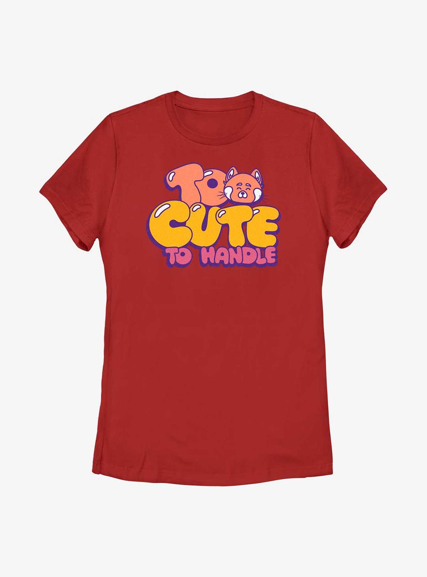 Disney Pixar Turning Red Too Cute To Handle Womens T-Shirt, , hi-res