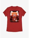 Disney Pixar Turning Red Panda Poster Womens T-Shirt, RED, hi-res