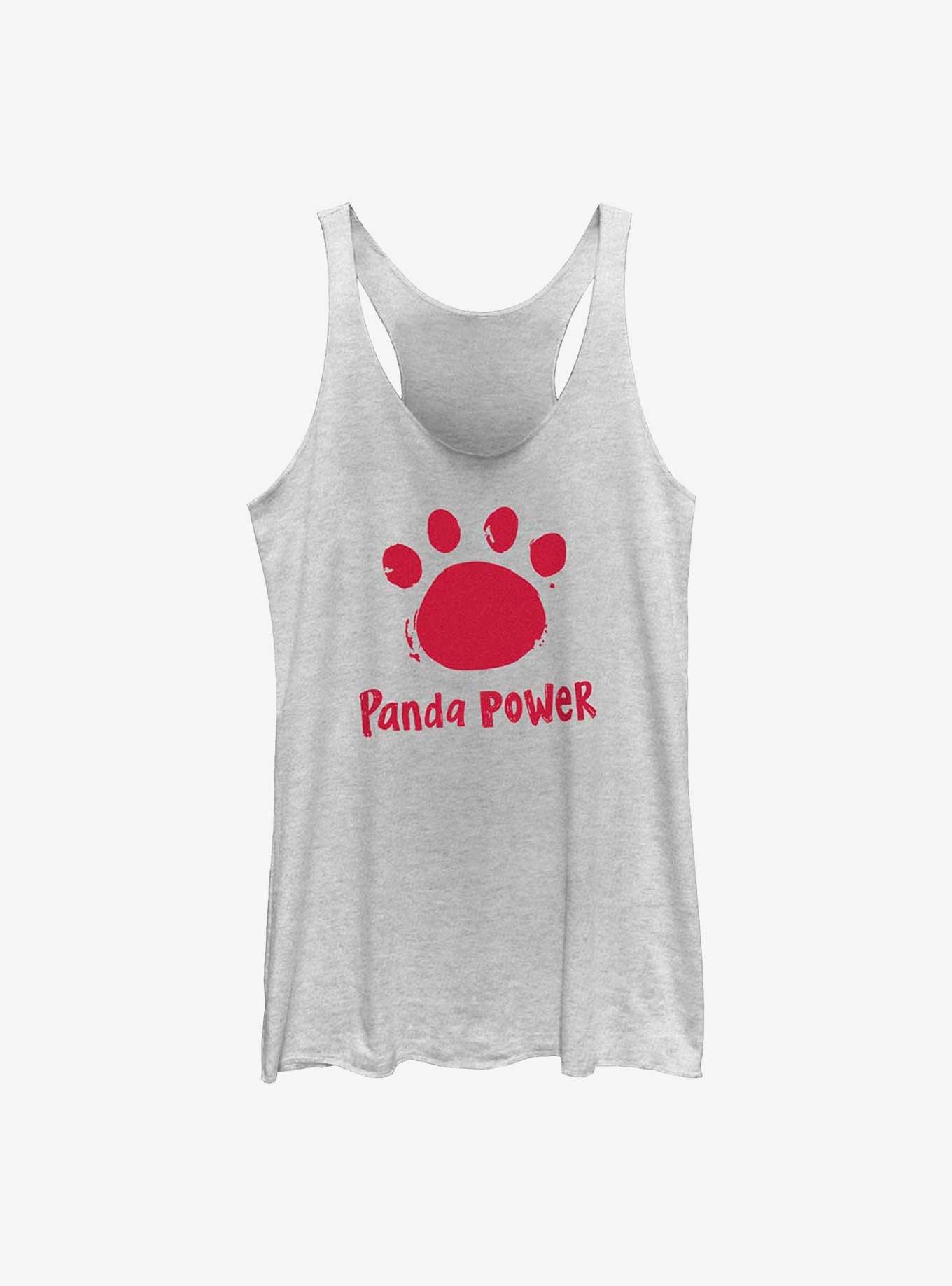 Disney Pixar Turning Red Panda Power Womens Tank Top, WHITE HTR, hi-res