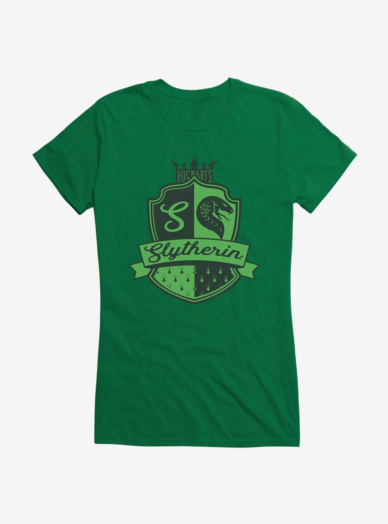 Harry Potter Slytherin House Crest Girls T-Shirt, KELLY GREEN, hi-res