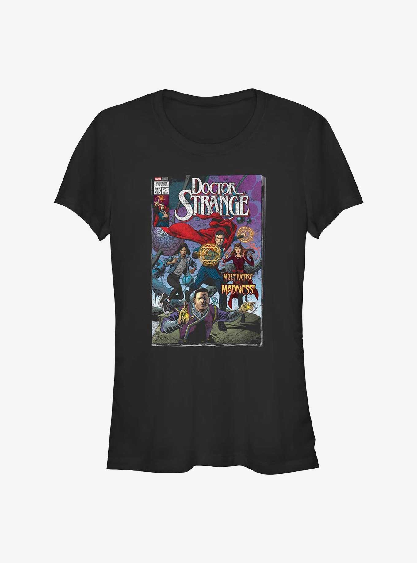 Marvel Dr. Strange Comic Cover Girl's T-Shirt, BLACK, hi-res