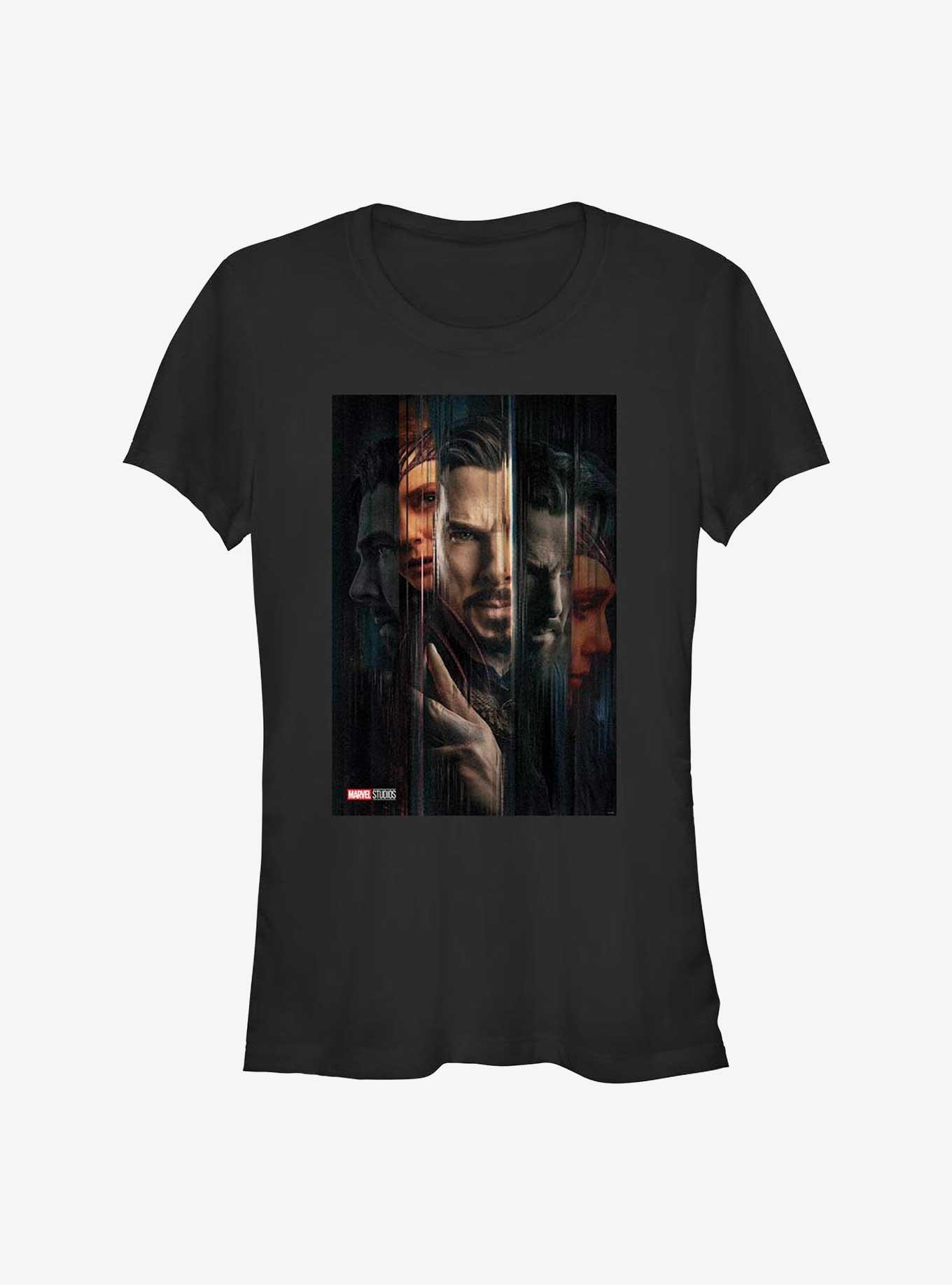 Marvel Dr. Strange Doc Strange Wanda Poster Girl's T-Shirt, BLACK, hi-res