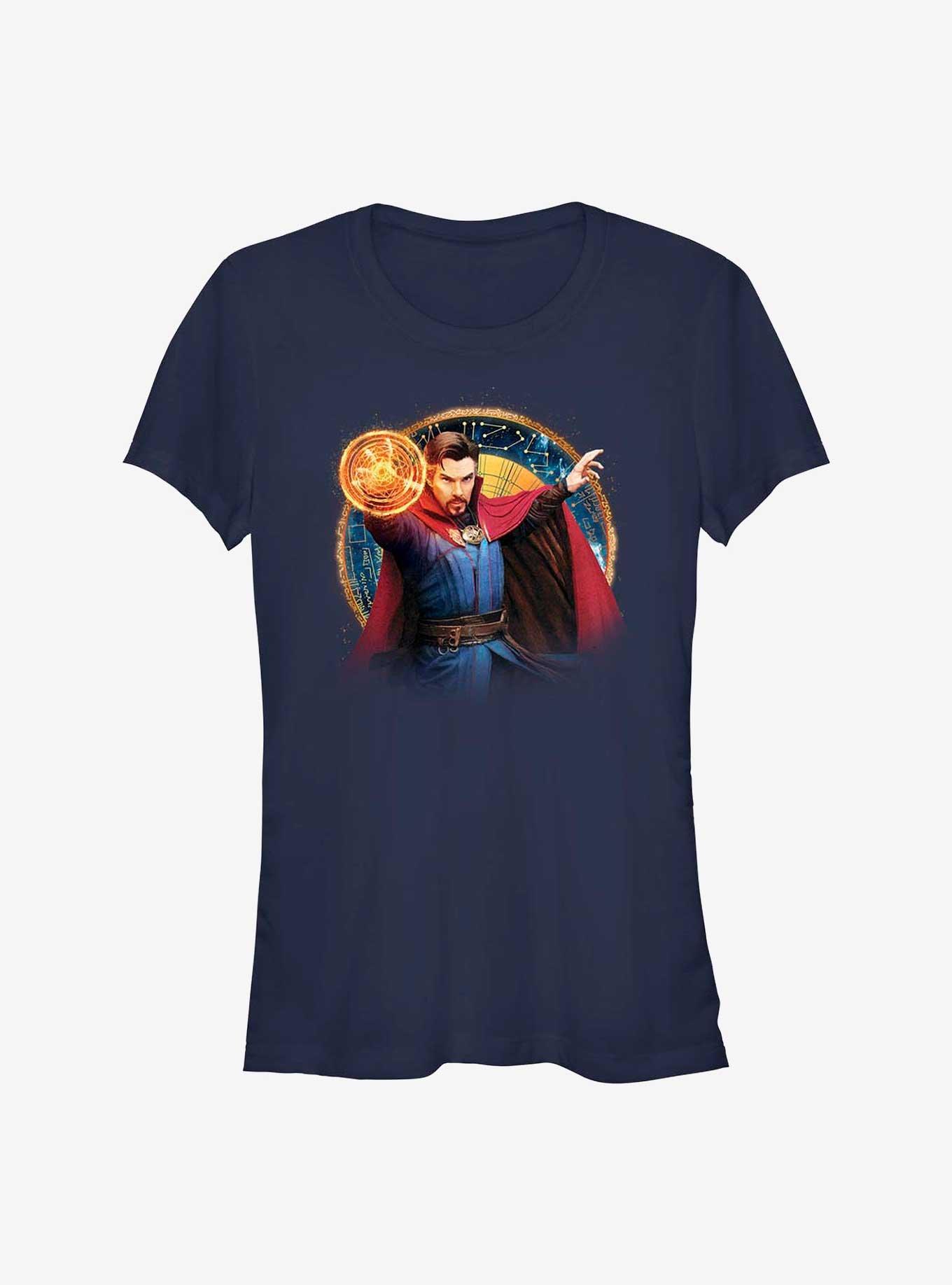 Marvel Dr. Strange Strange Portrait Girl's T-Shirt, NAVY, hi-res