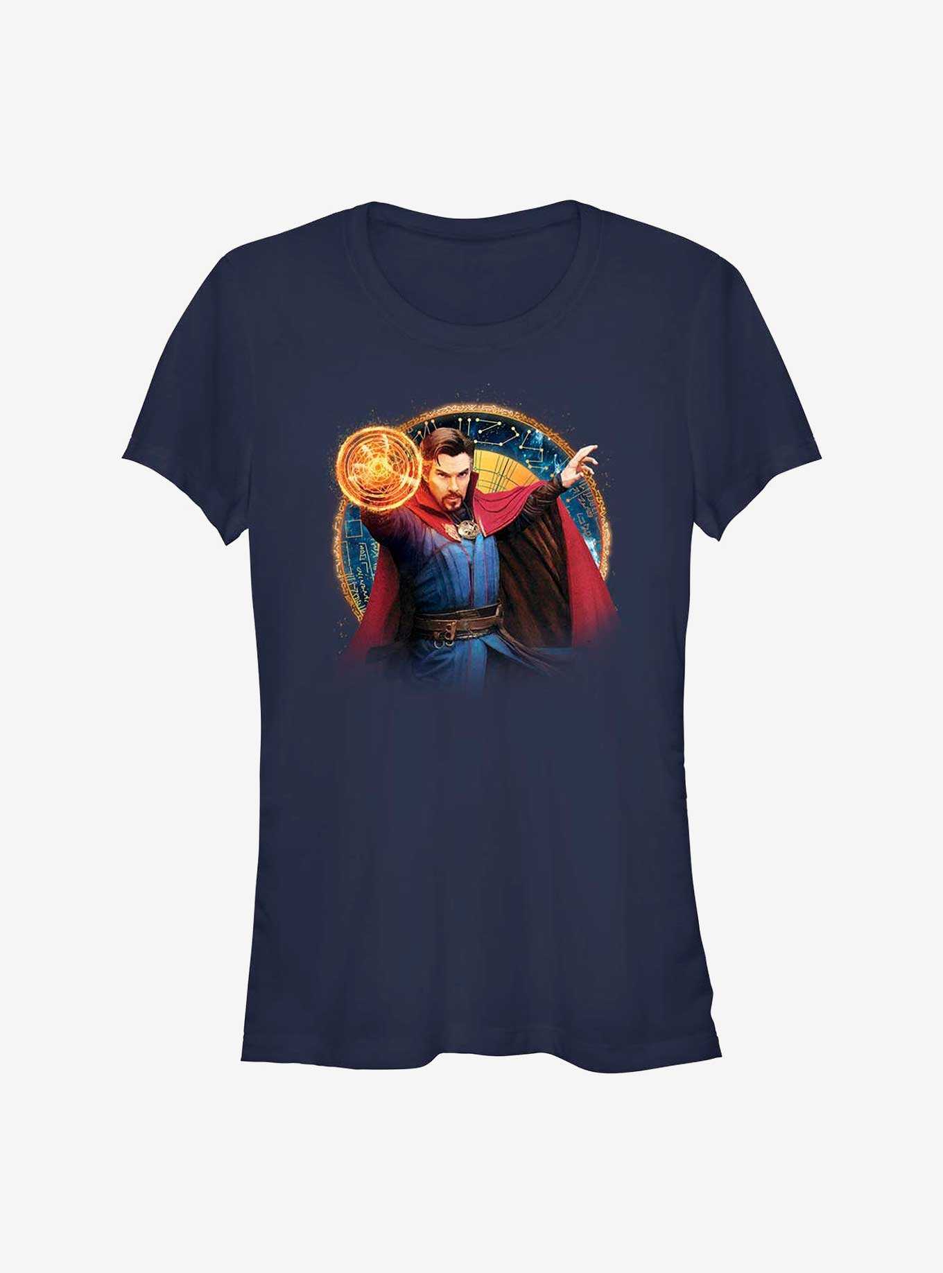 Marvel Dr. Strange Strange Portrait Girl's T-Shirt, NAVY, hi-res