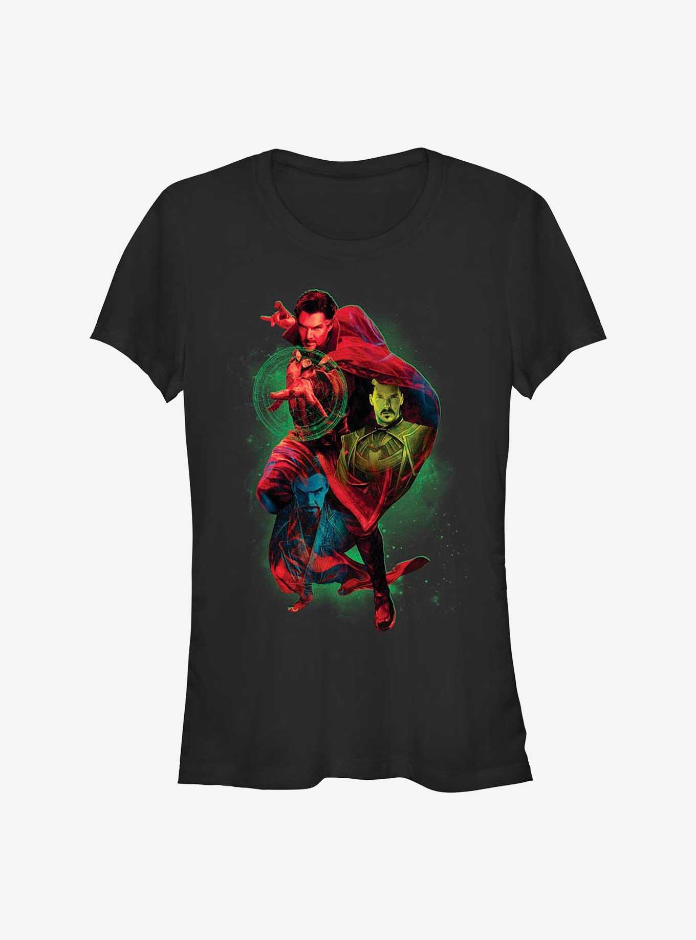 Marvel Dr. Strange Trio Fade Girl's T-Shirt, BLACK, hi-res