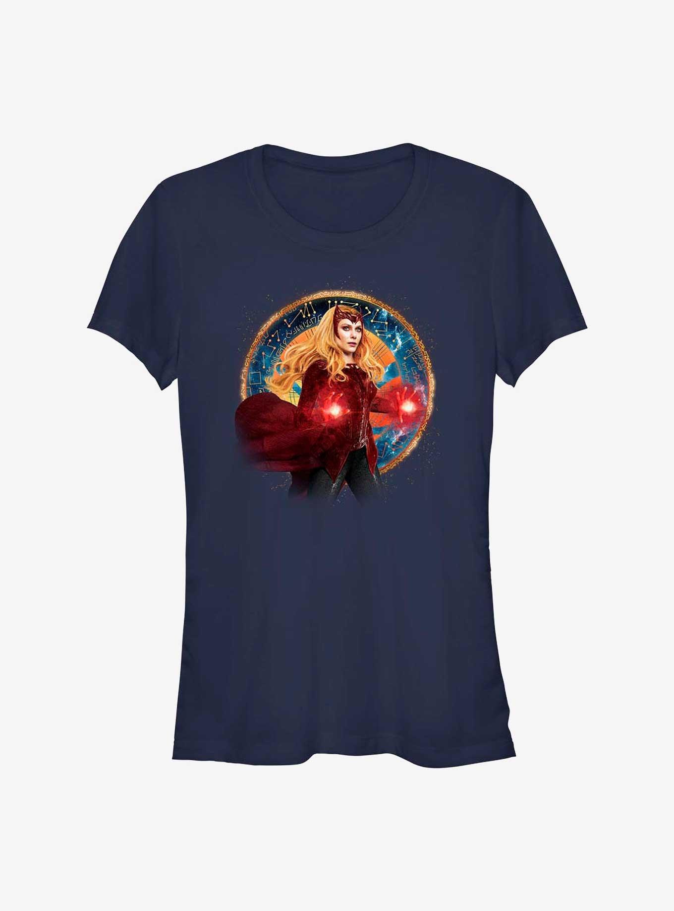 Marvel Dr. Strange Wanda Portrait Girl's T-Shirt, NAVY, hi-res