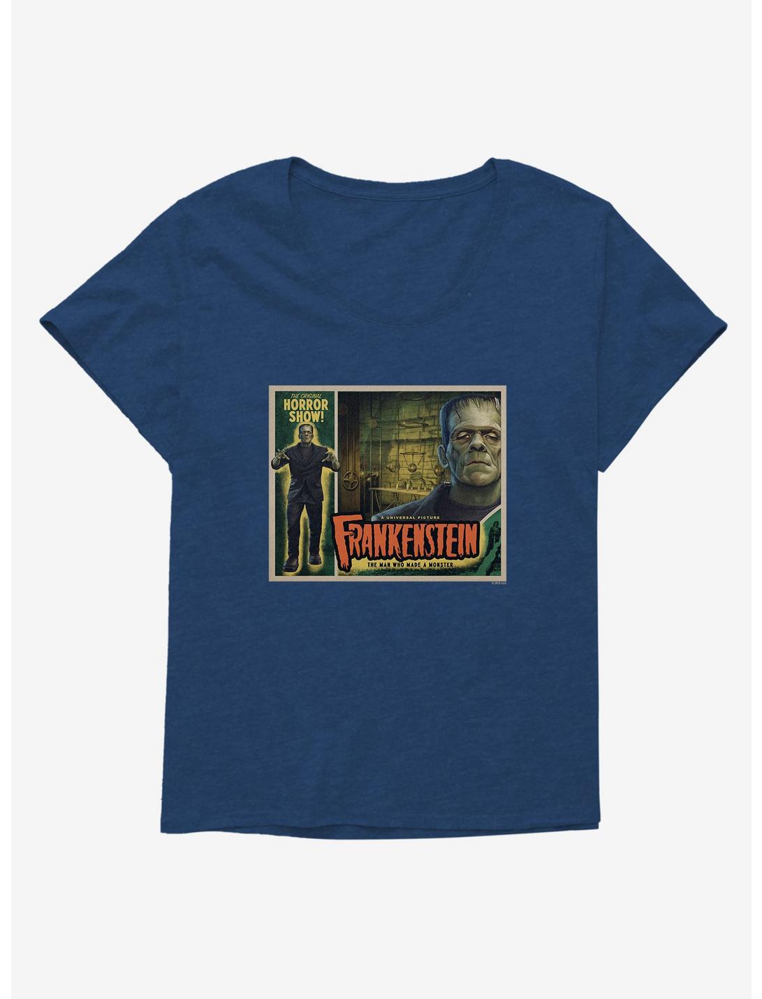 Universal Monsters Frankenstein The Man Who Made A Monster Womens T-Shirt Plus Size, , hi-res