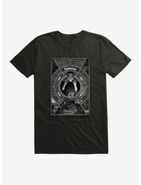 Universal Monsters Frankenstein Black & White Poster T-Shirt, , hi-res