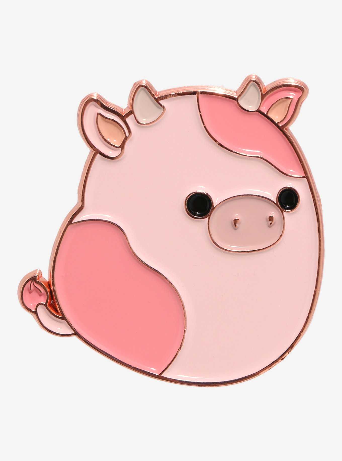 Squishmallows Reshma the Pink Cow Enamel Pin, , hi-res