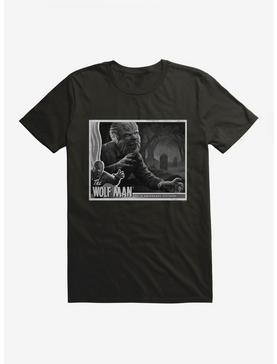 Universal Monsters The Wolf Man Black And White Movie Poster T-Shirt, , hi-res
