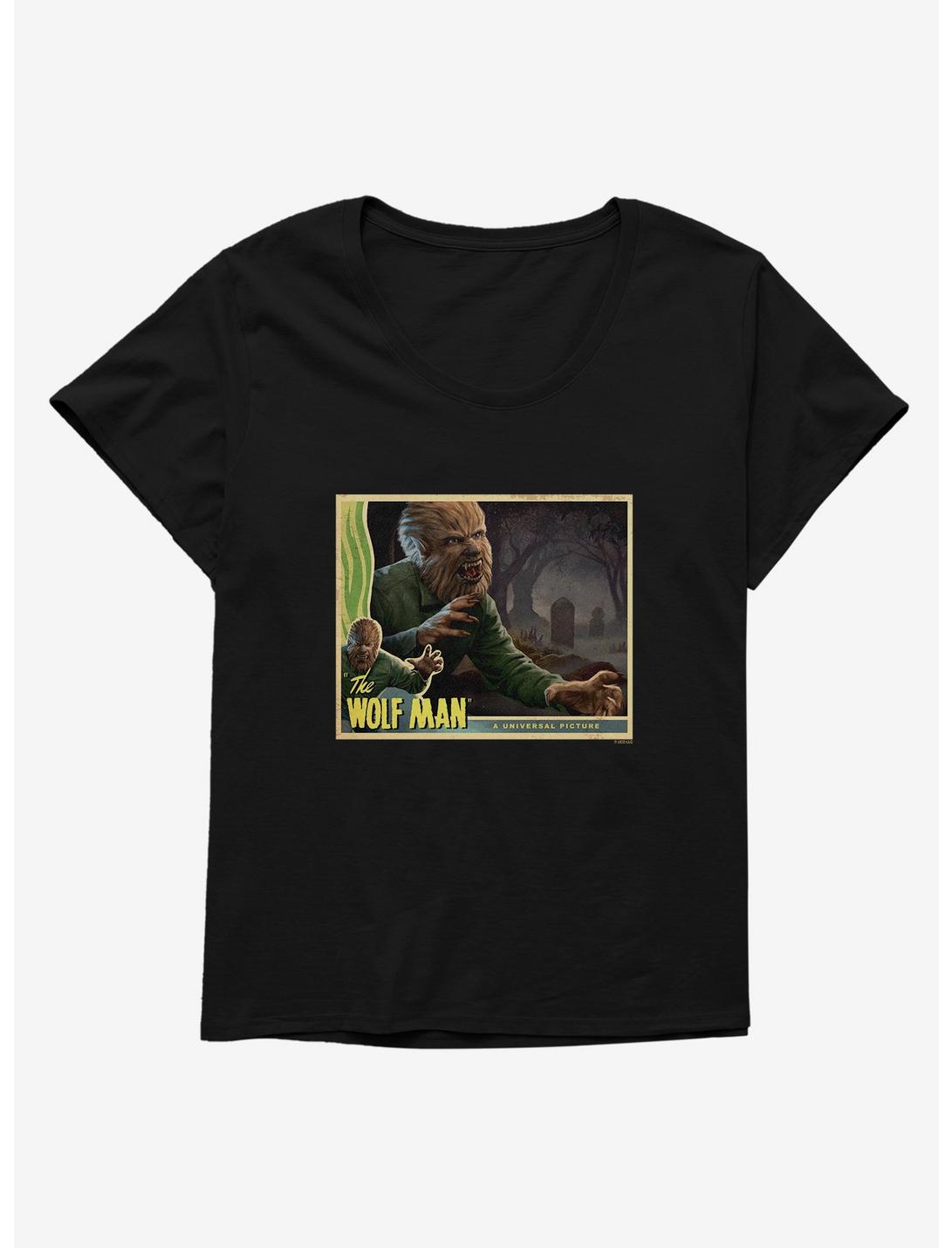Universal Monsters The Wolf Man Movie Poster Womens T-Shirt Plus Size, , hi-res