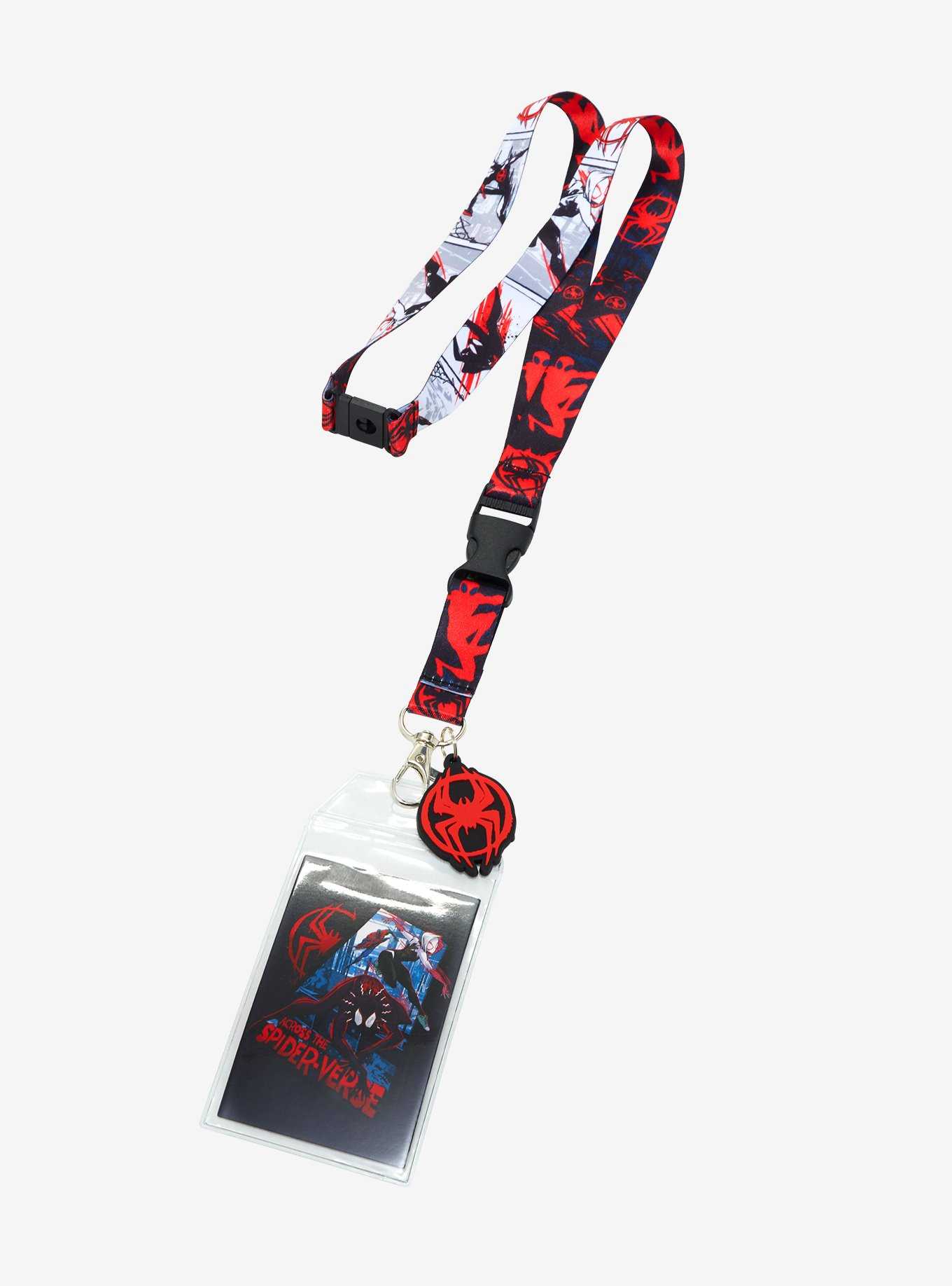 Marvel Spider-Man: Across the Spider-Verse Comic Strip Panel Lanyard - BoxLunch Exclusive, , hi-res
