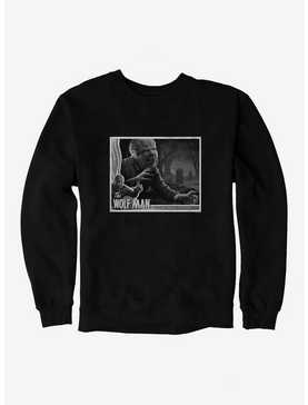 Universal Monsters The Wolf Man Black And White Movie Poster Sweatshirt, , hi-res