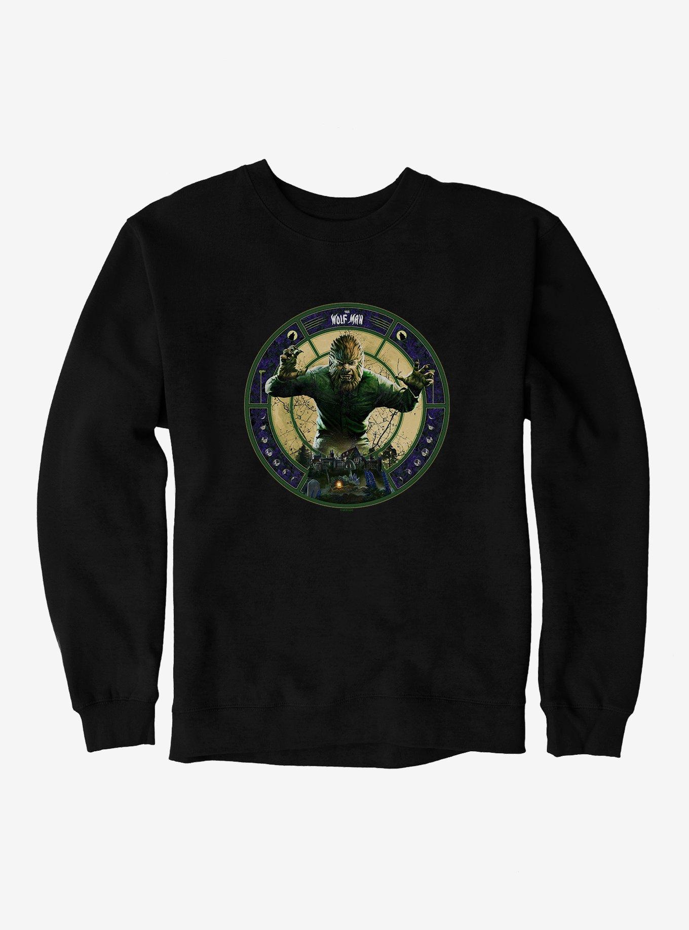 Universal Monsters The Wolf Man Moon Phases Sweatshirt, , hi-res