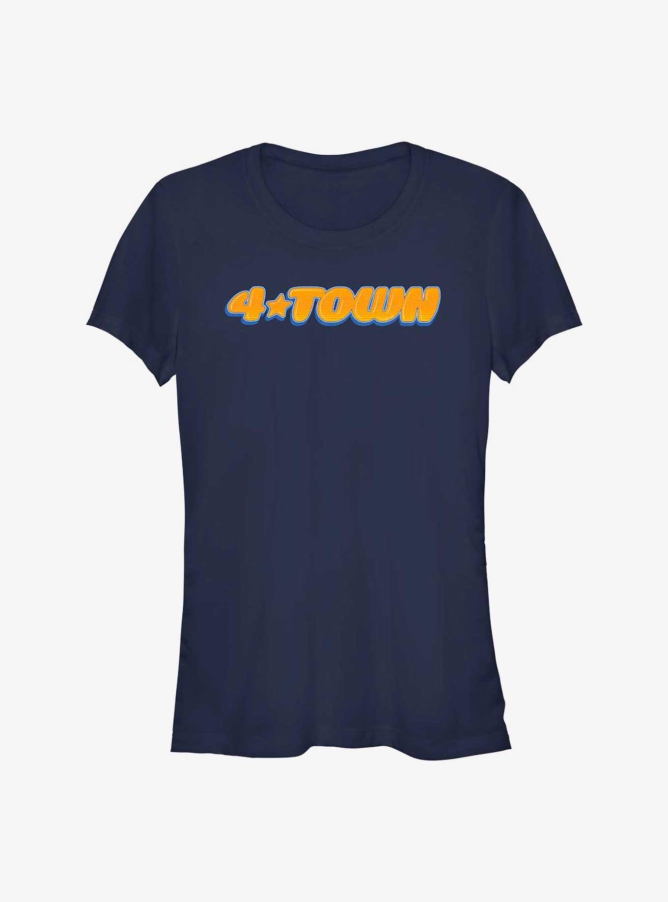 Disney Pixar Turning Red 4Town Logo Girls T-Shirt, NAVY, hi-res