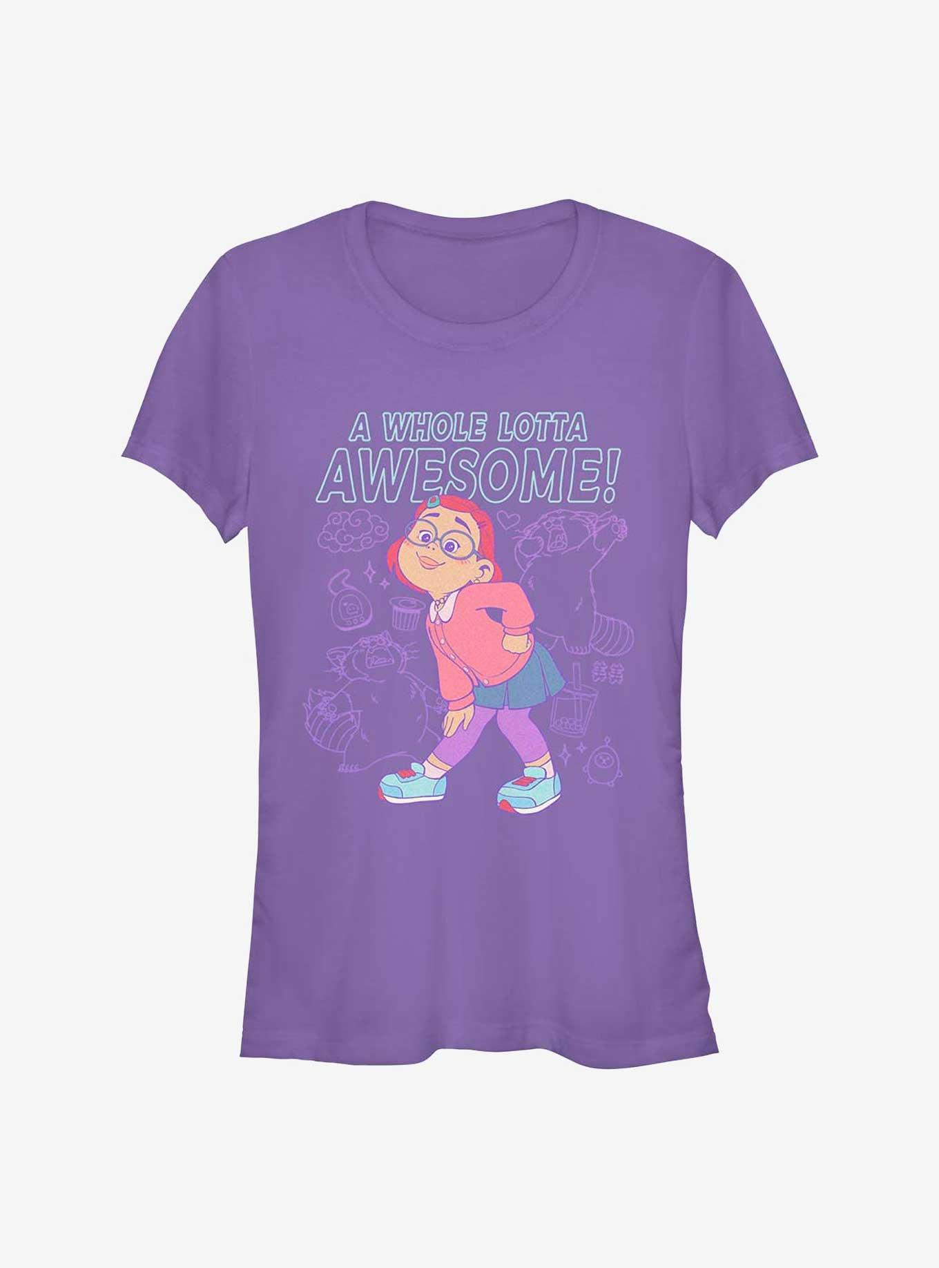 Disney Pixar Turning Red A Whole Lotta Awesome Girls T-Shirt, PURPLE, hi-res