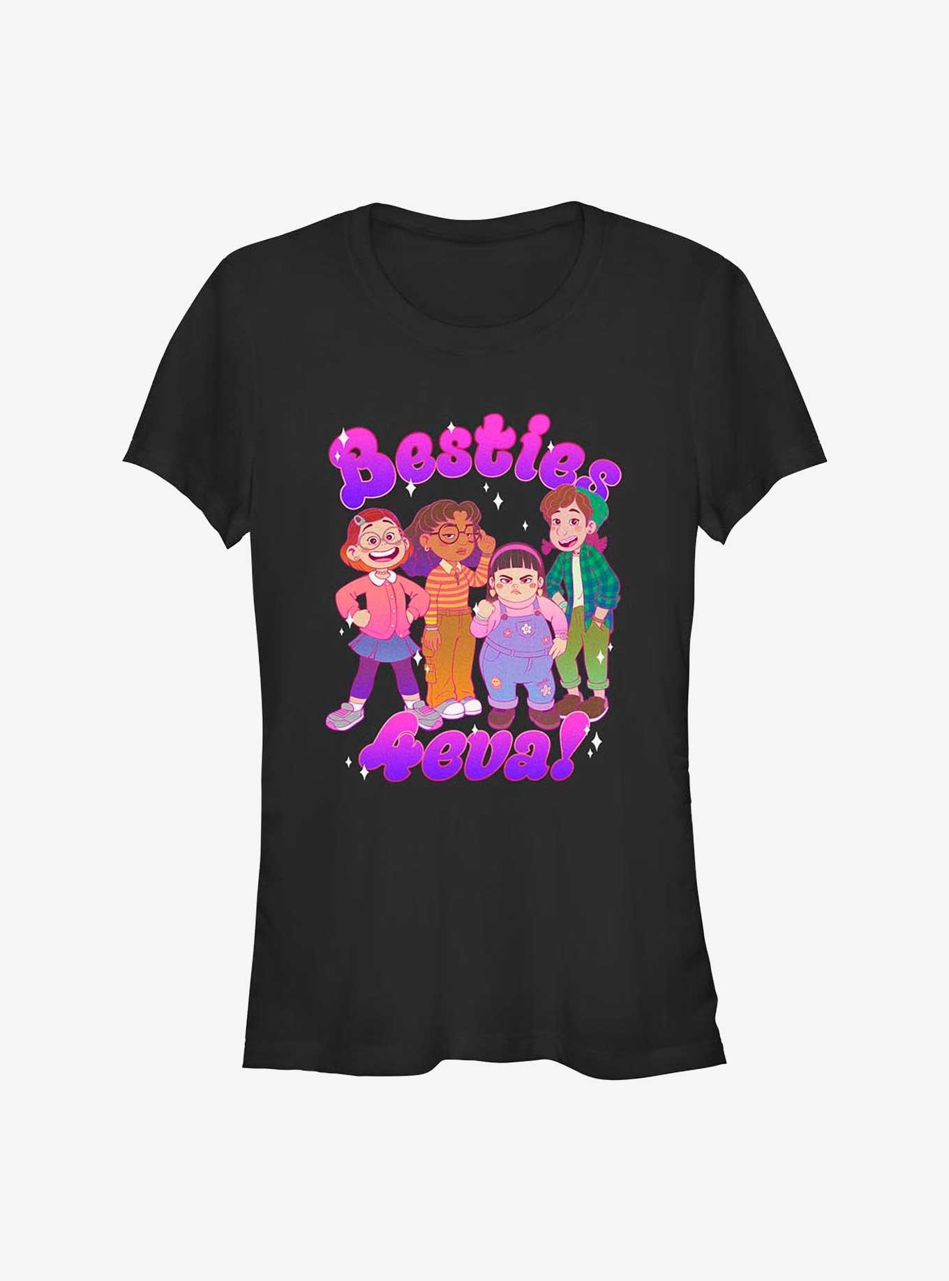 Disney Pixar Turning Red Besties Group Girls T-Shirt, BLACK, hi-res