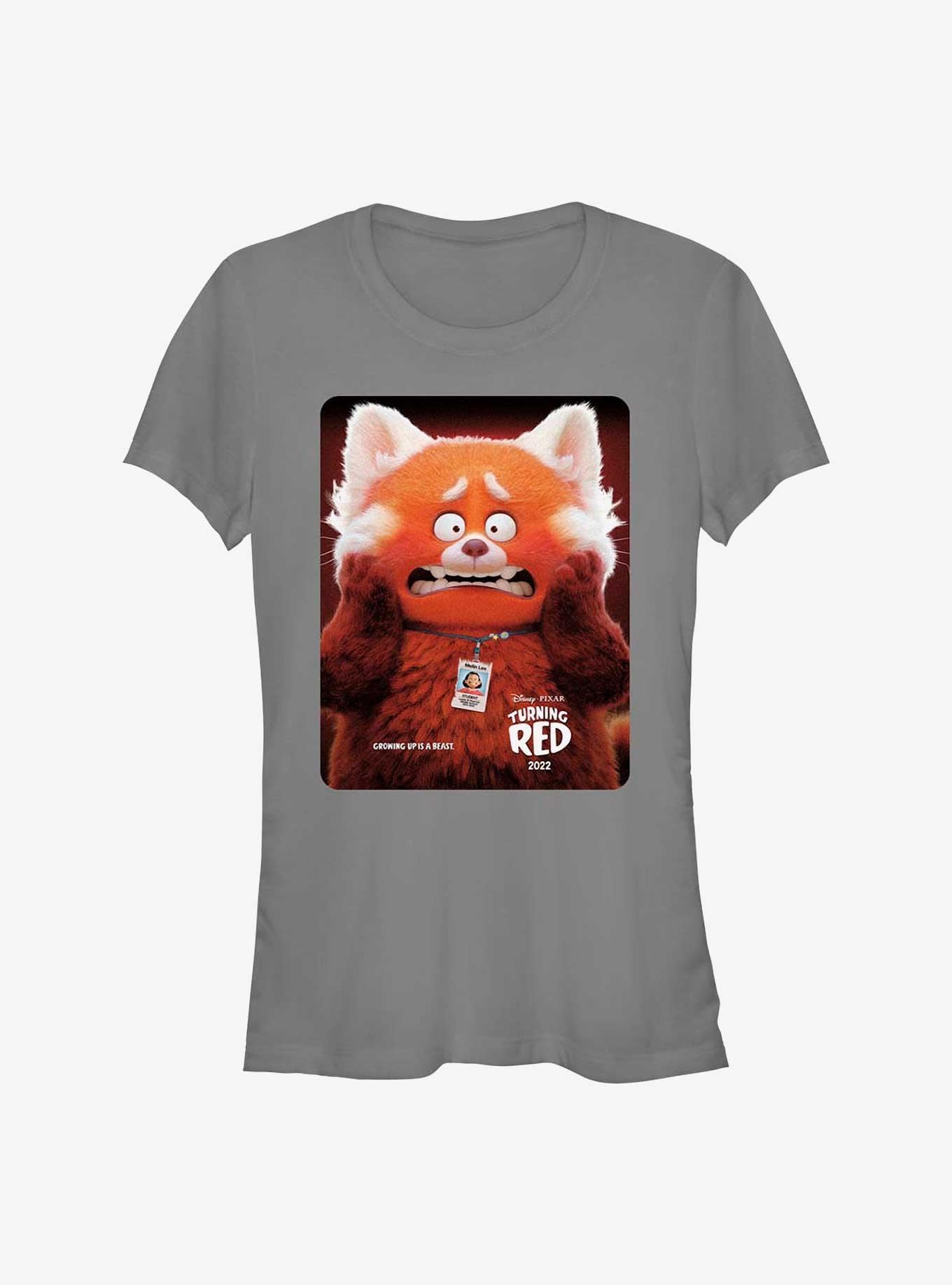 Disney Pixar Turning Red Panda Poster Girls T-Shirt, CHARCOAL, hi-res
