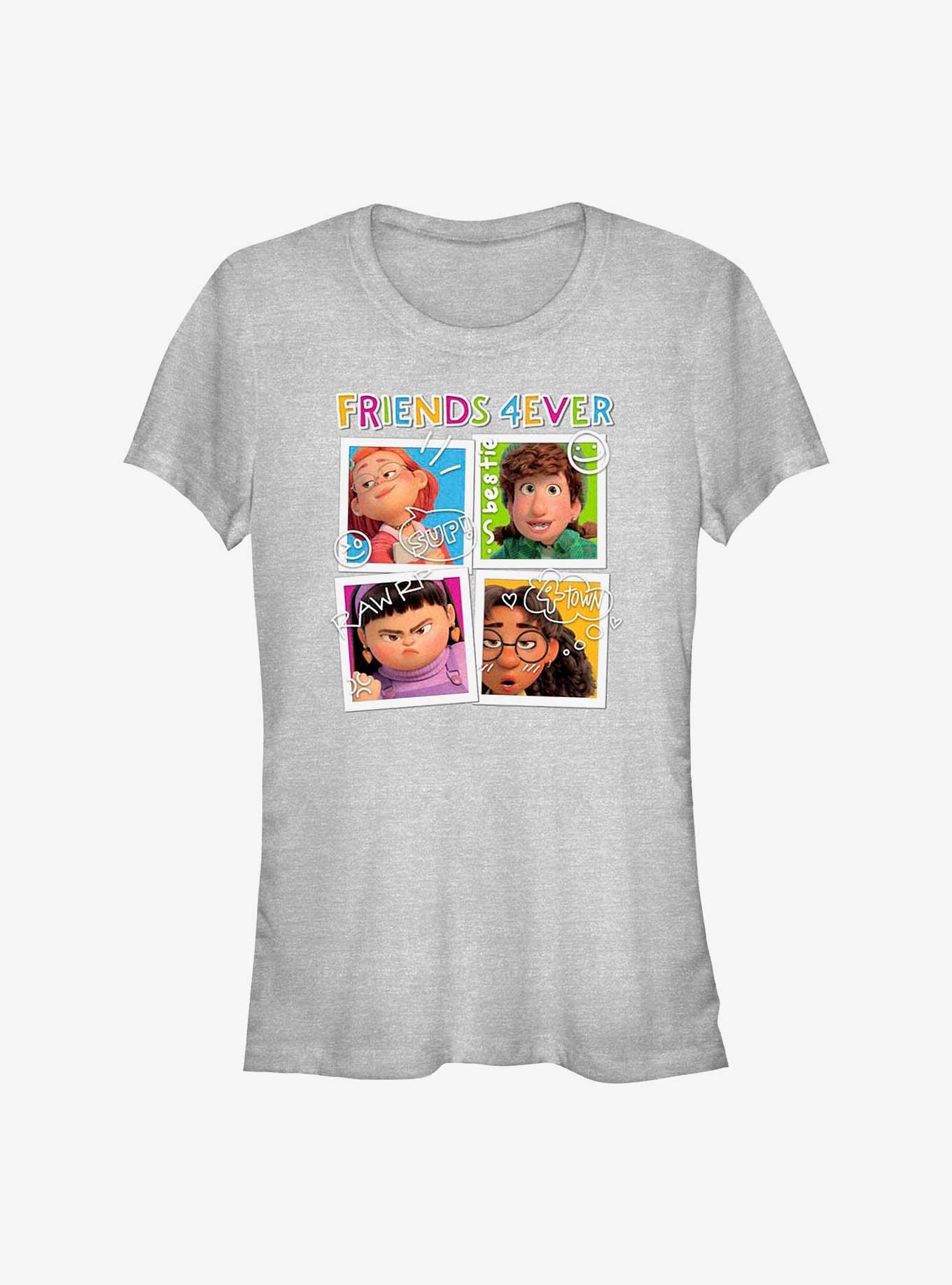 Disney Pixar Turning Red Polaroids Girls T-Shirt, ATH HTR, hi-res