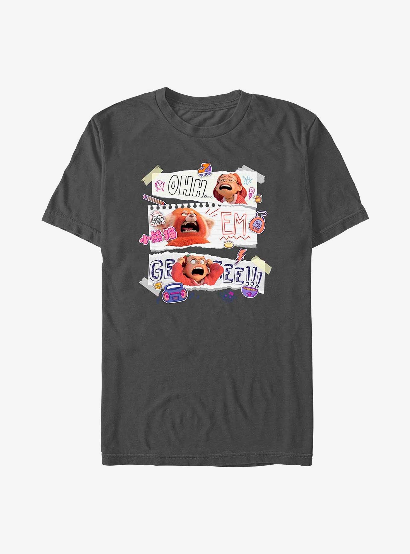 Disney Pixar Turning Red Oh Em Gee T-Shirt, CHARCOAL, hi-res