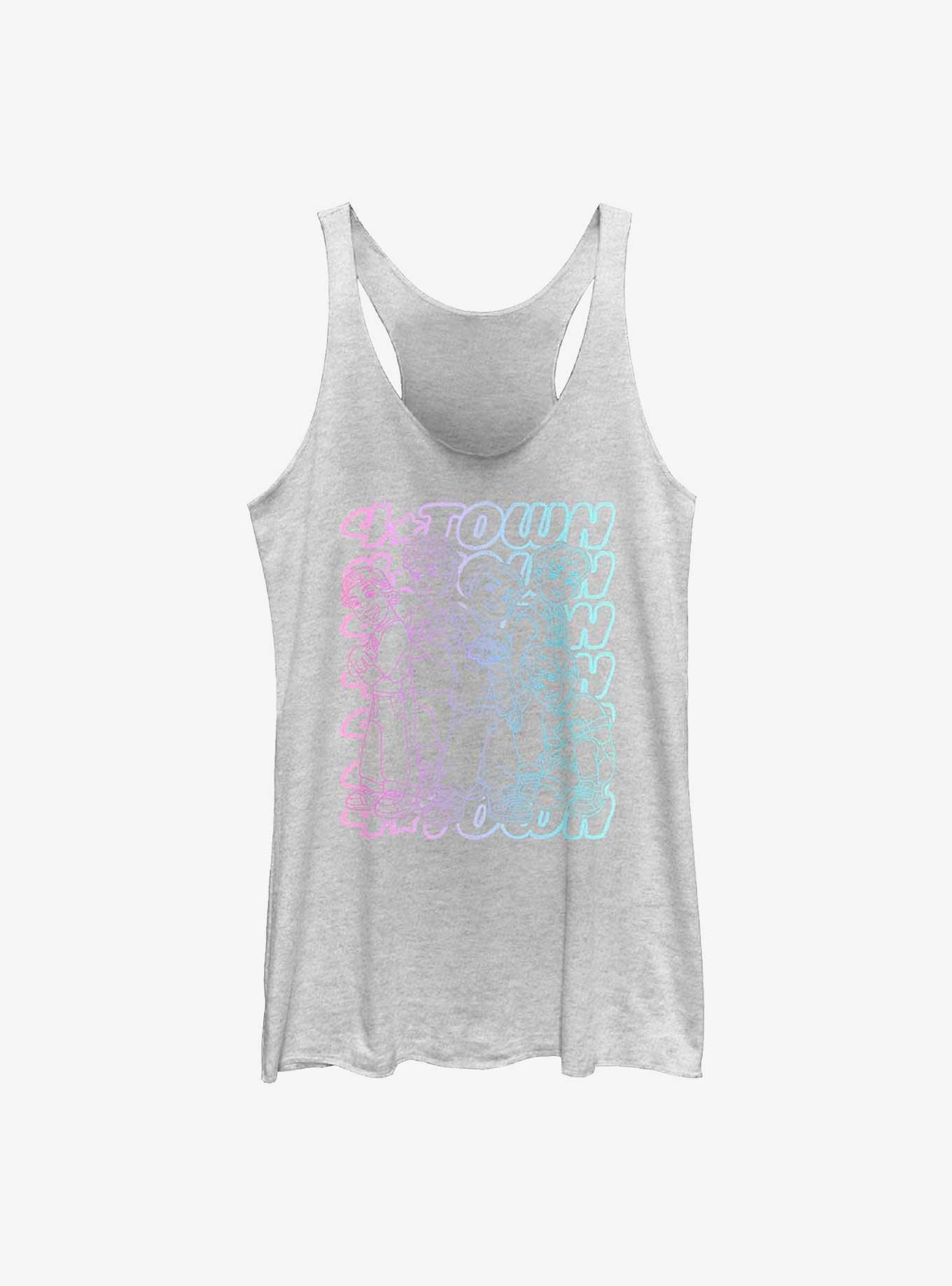 Disney Pixar Turning Red Pastel 4Town Girls Tank, WHITE HTR, hi-res