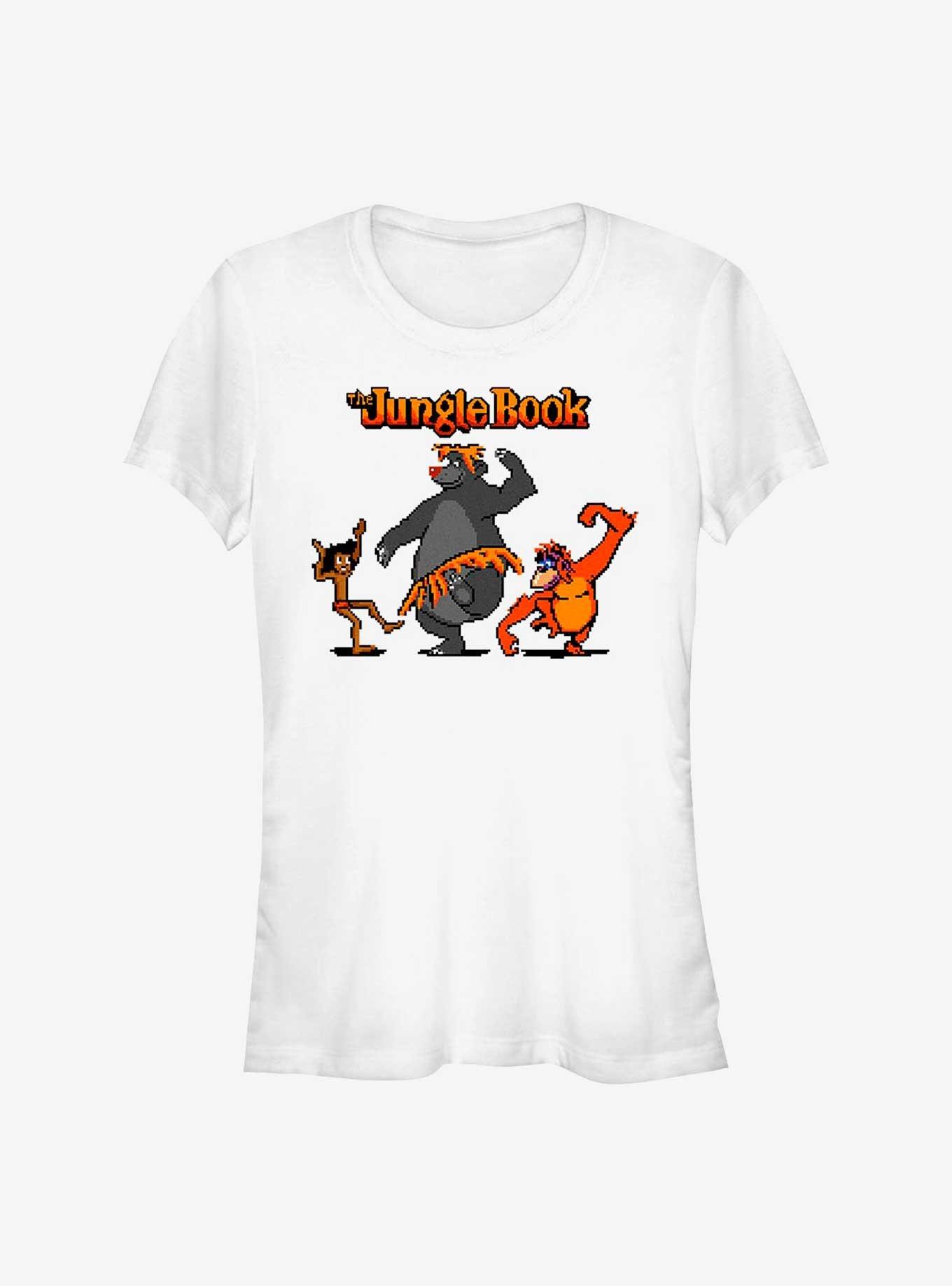 Disney The Jungle Book 8 Bit Jungle Girls T-Shirt, WHITE, hi-res