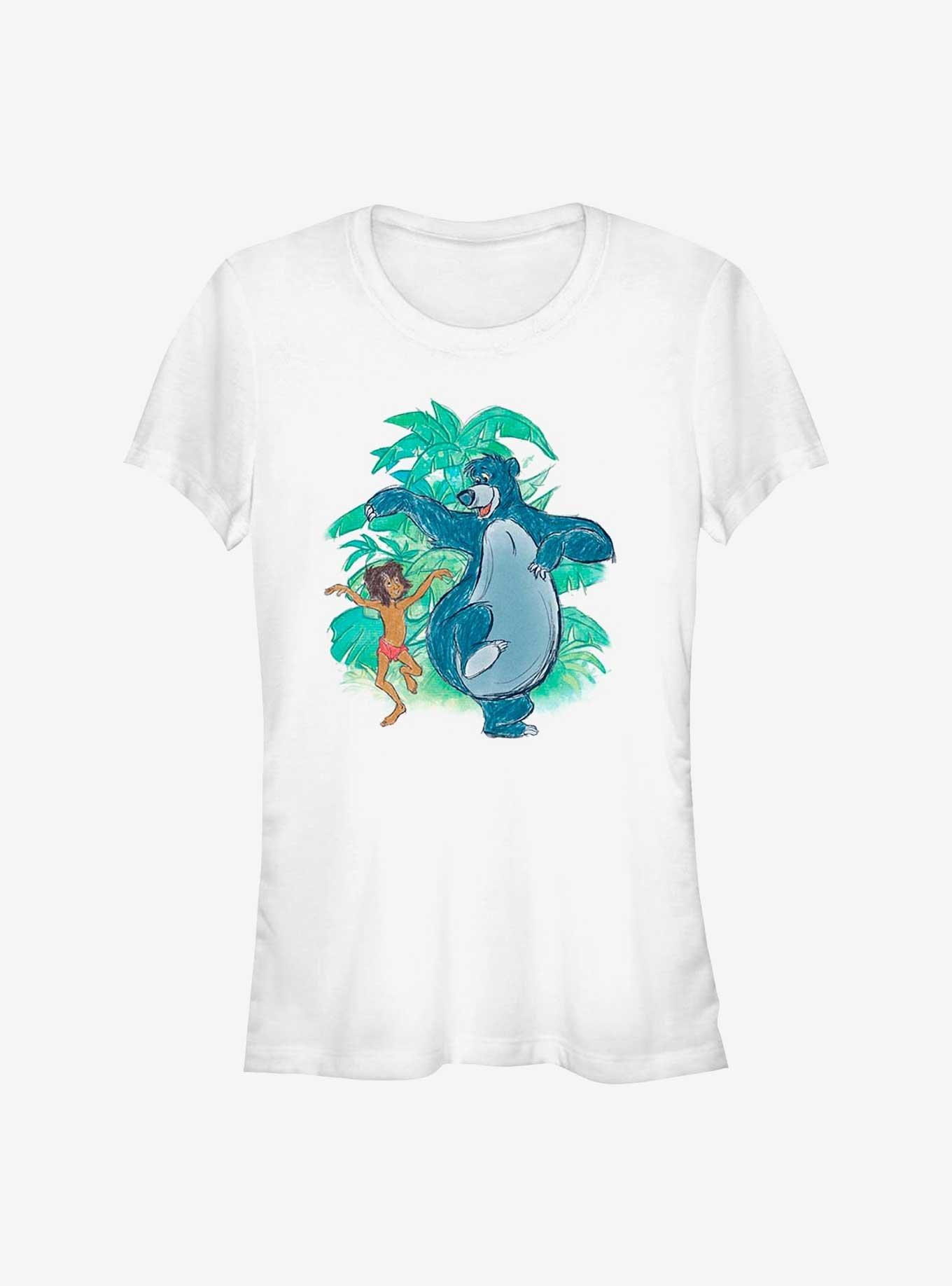 Disney The Jungle Book Baloo Sketch Girls T-Shirt, , hi-res