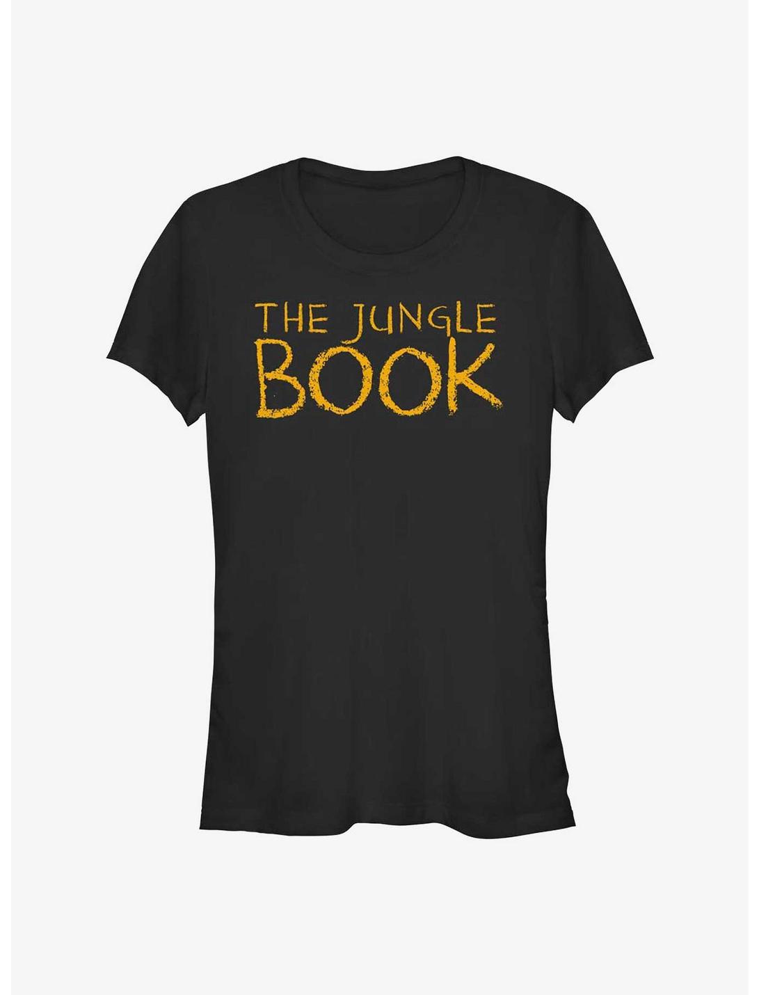 Disney The Jungle Book Chalk Logo Girls T-Shirt, BLACK, hi-res
