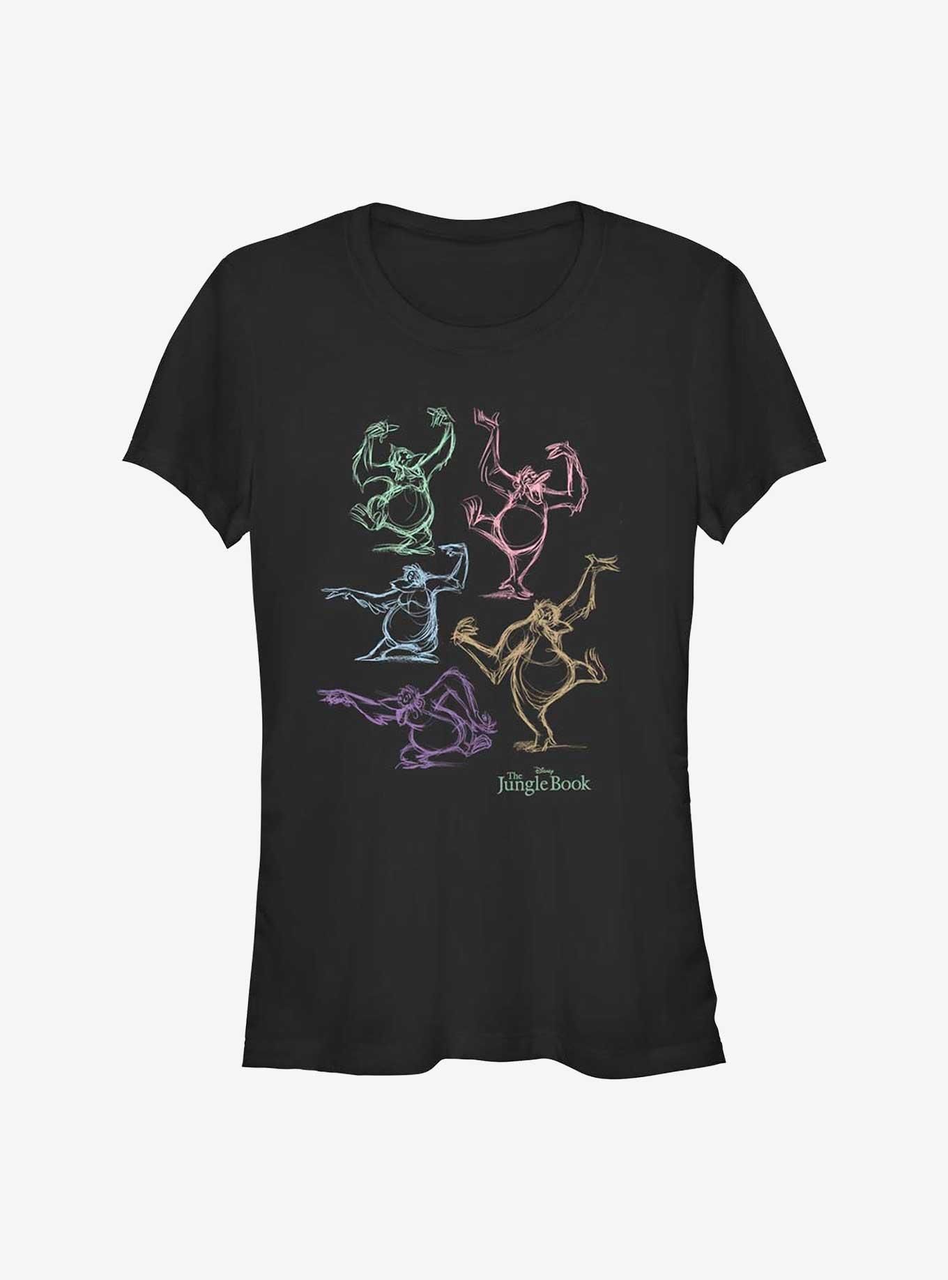 Disney The Jungle Book Dancing Louie Girls T-Shirt, BLACK, hi-res