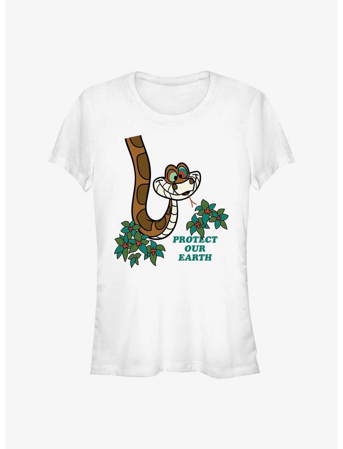 Disney The Jungle Book Kaa Protect The Earth Girls T-Shirt, WHITE, hi-res