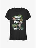 Disney The Jungle Book Keep The Wild Girls T-Shirt, BLACK, hi-res