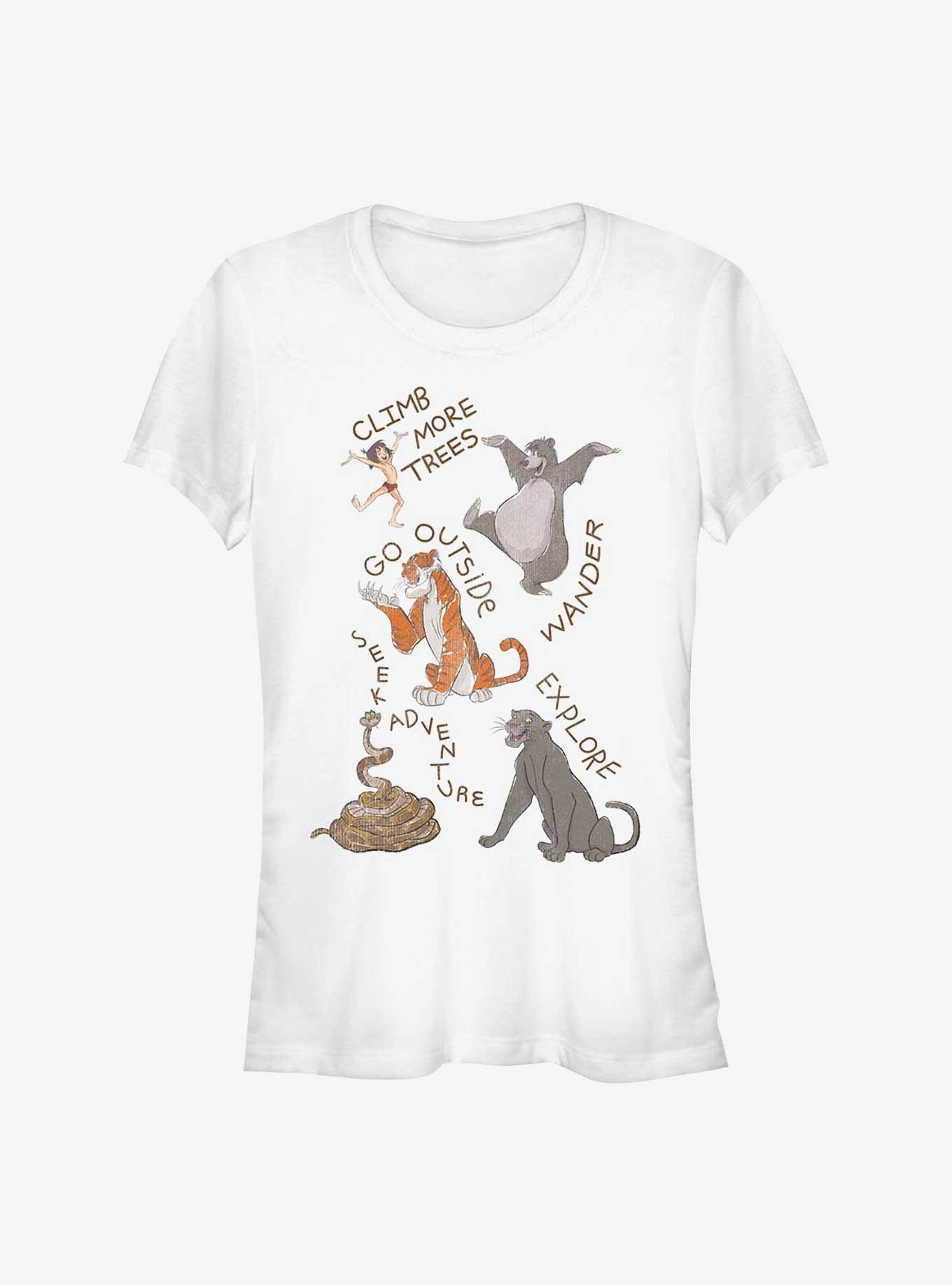 Disney The Jungle Book Seek Adventure Girls T-Shirt, WHITE, hi-res