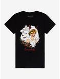 Studio Ghibli Princess Mononoke San & Wolves T-Shirt, MULTI, hi-res