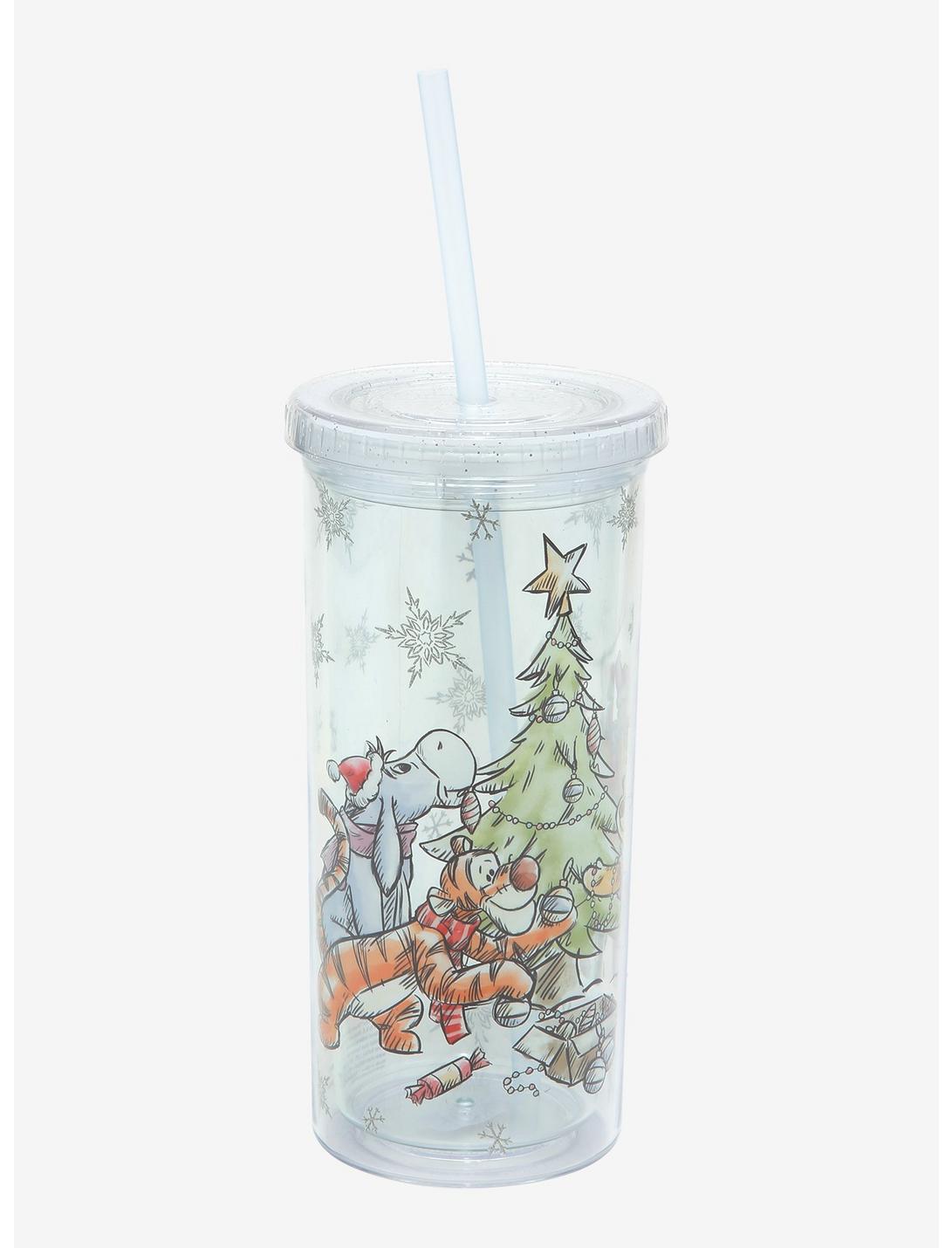 Disney Winnie The Pooh Snowy Glitter Acrylic Travel Cup, , hi-res