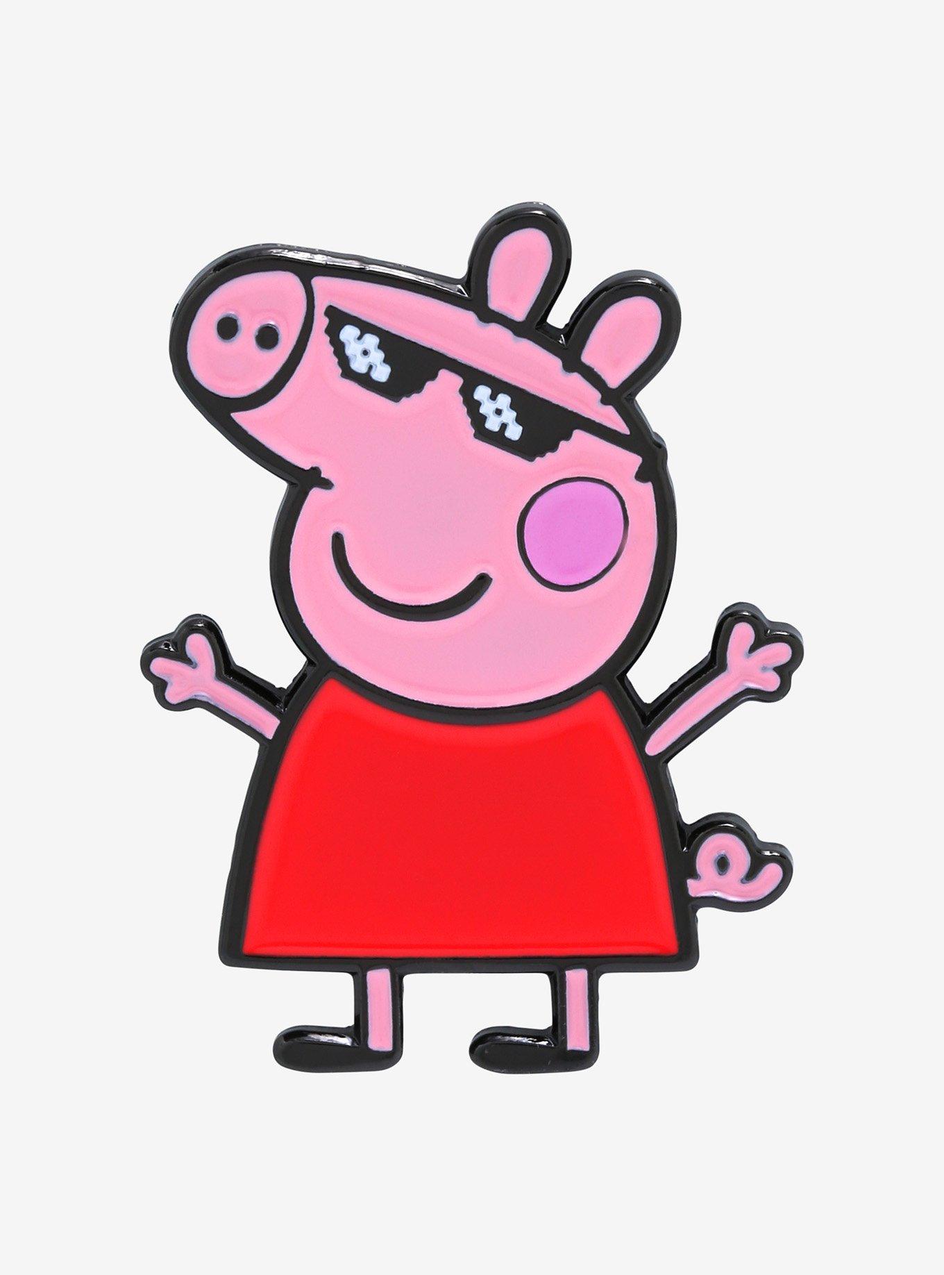 Peppa Pig with Sunglasses Enamel Pin - BoxLunch Exclusive, , hi-res