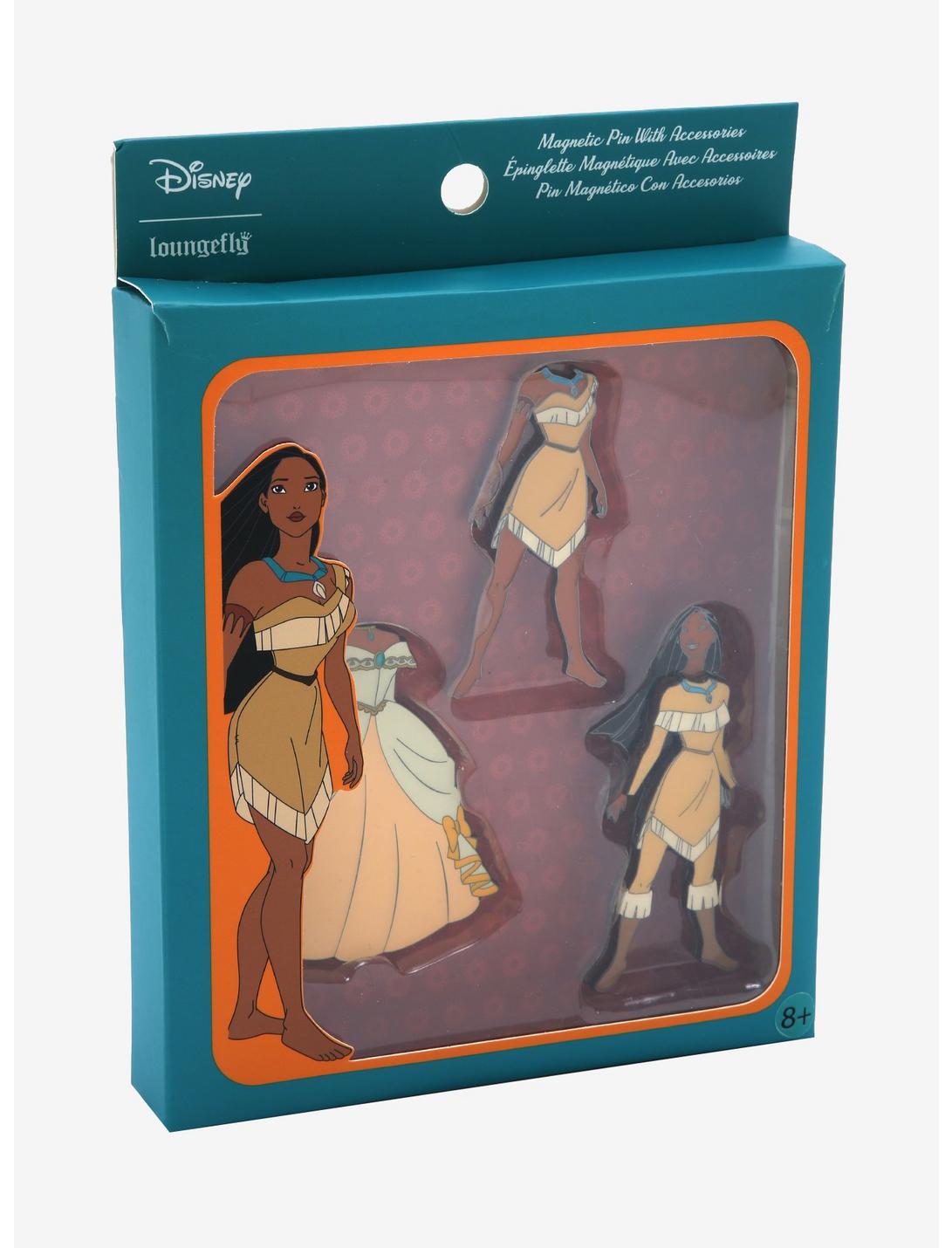 Loungefly Disney Pocahontas Magnetic Outfits Enamel Pin, , hi-res