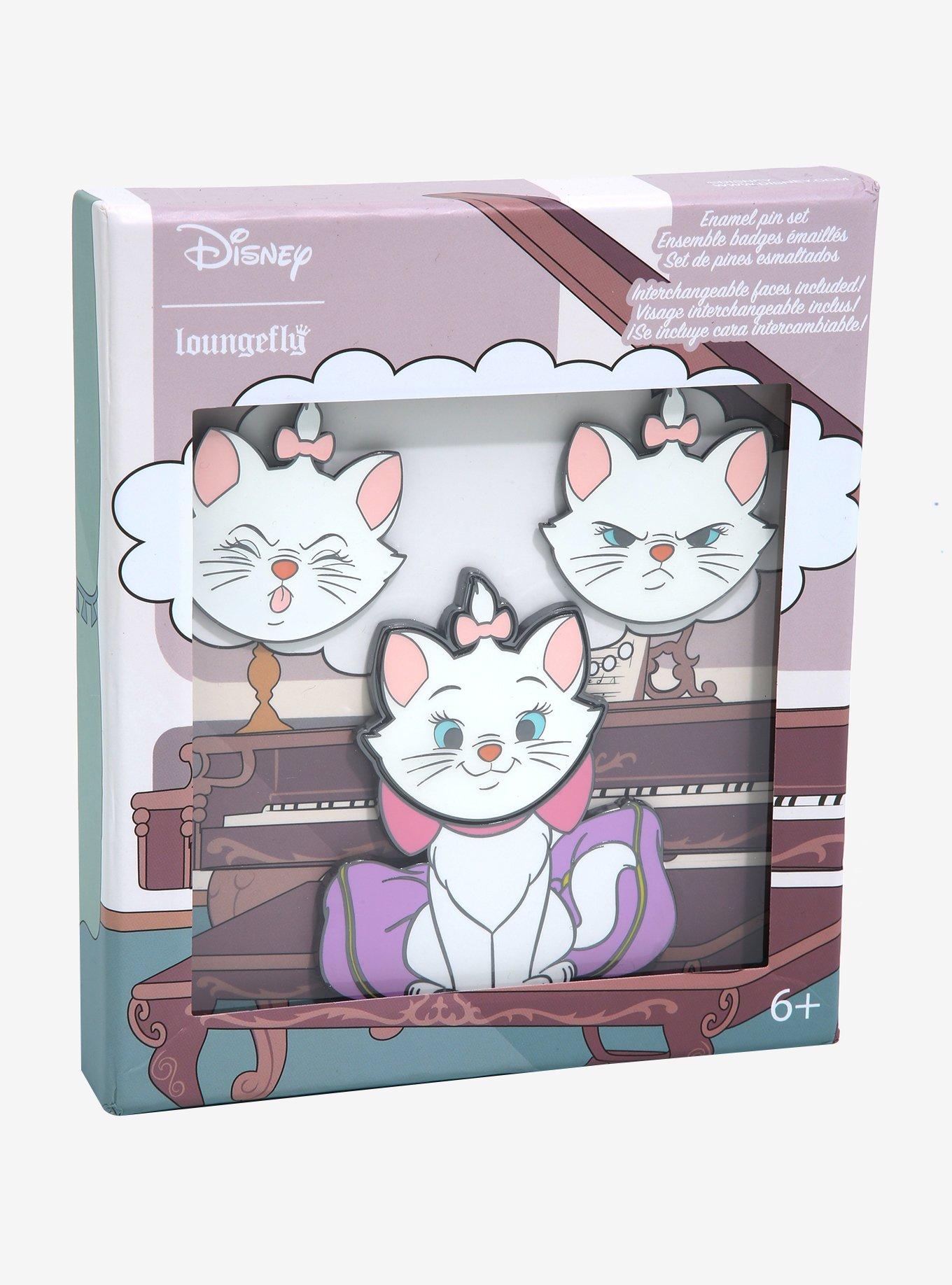 Loungefly Disney The Aristocats Marie Interchangeable Face Enamel Pin Set, , hi-res